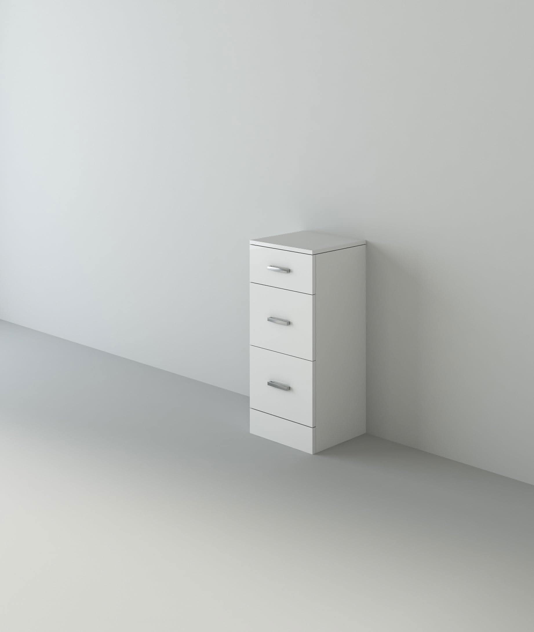 Mars 4 Drawer Storage Unit - Gloss White - Drawer Options
