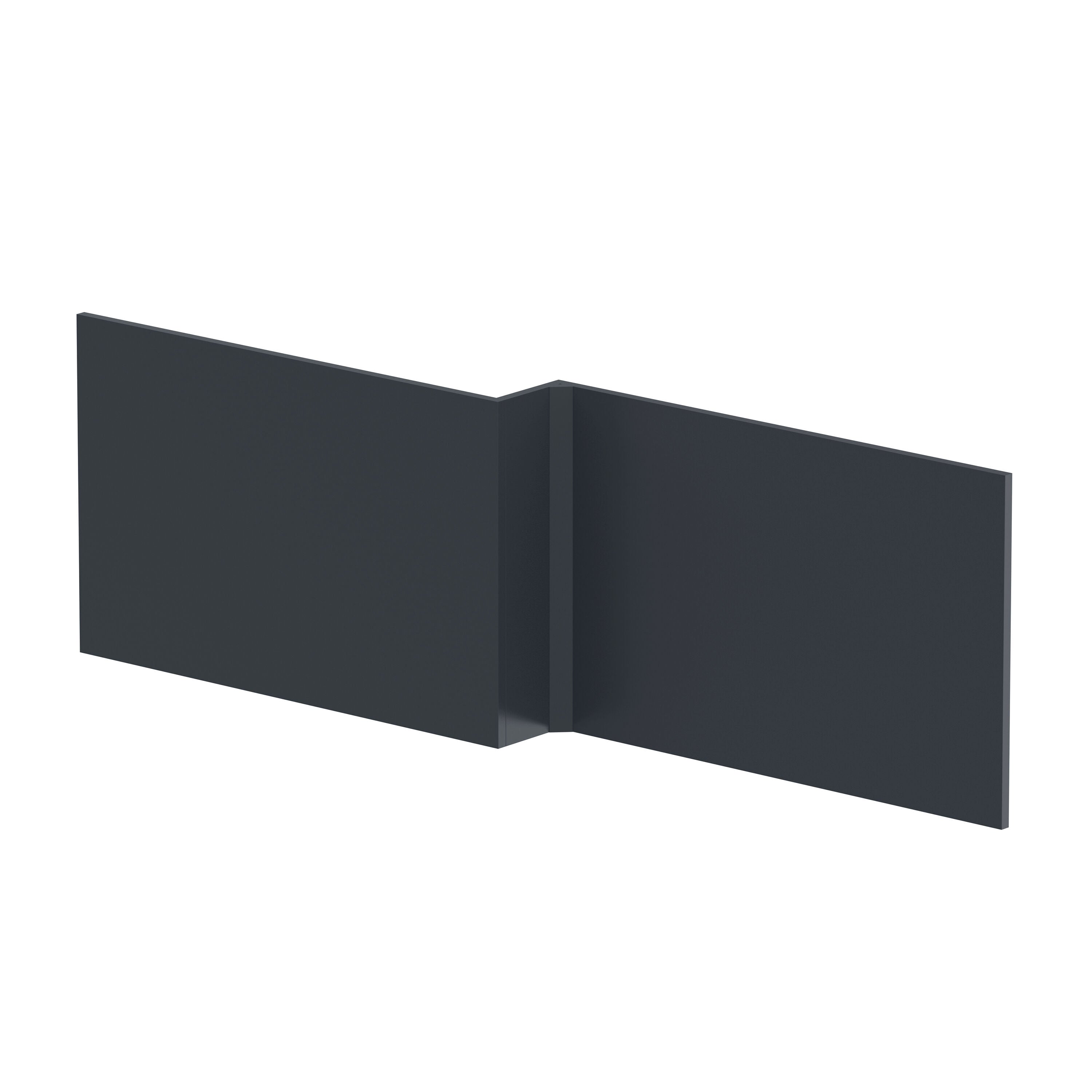 Crosswater L-Shaped Square Shower Bath Front Panel - 1700mm