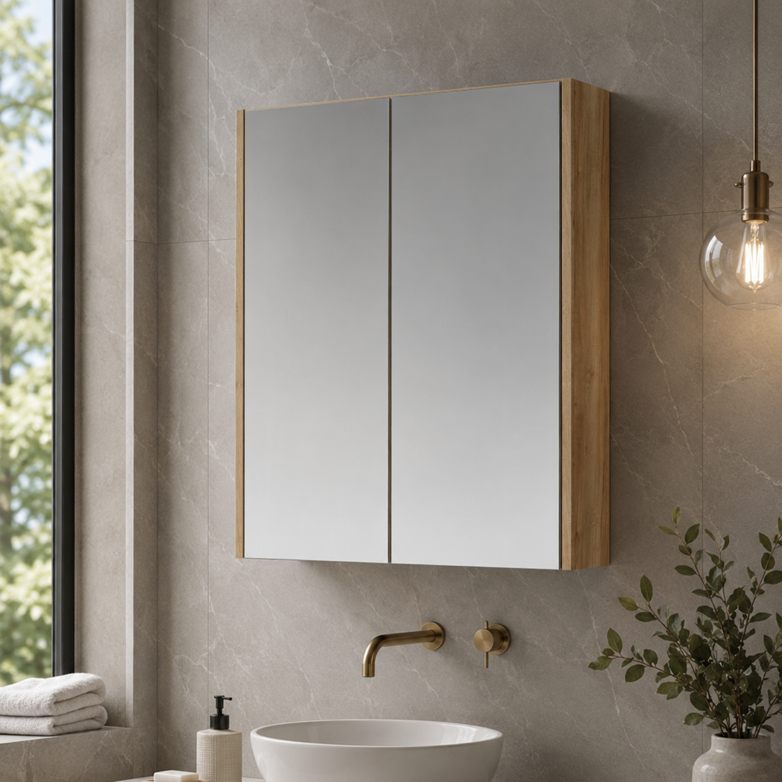 Forma Non Illuminated Mirror Cabinet - 715mm x 600mm
