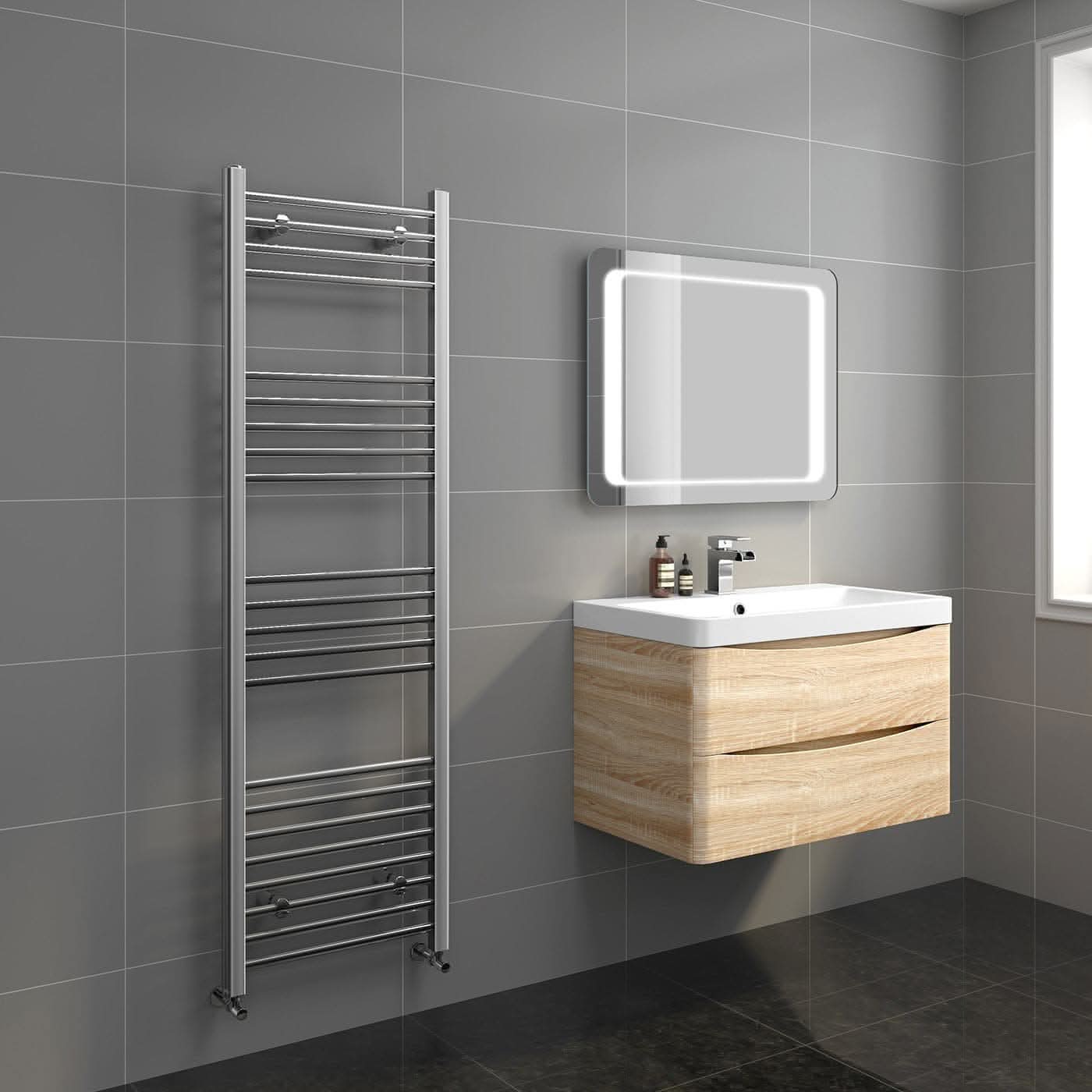 Straight Heated Towel Rail Bathroom Radiator