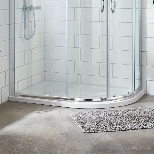 Alex Slimline Right Hand Offset Quadrant Shower Tray