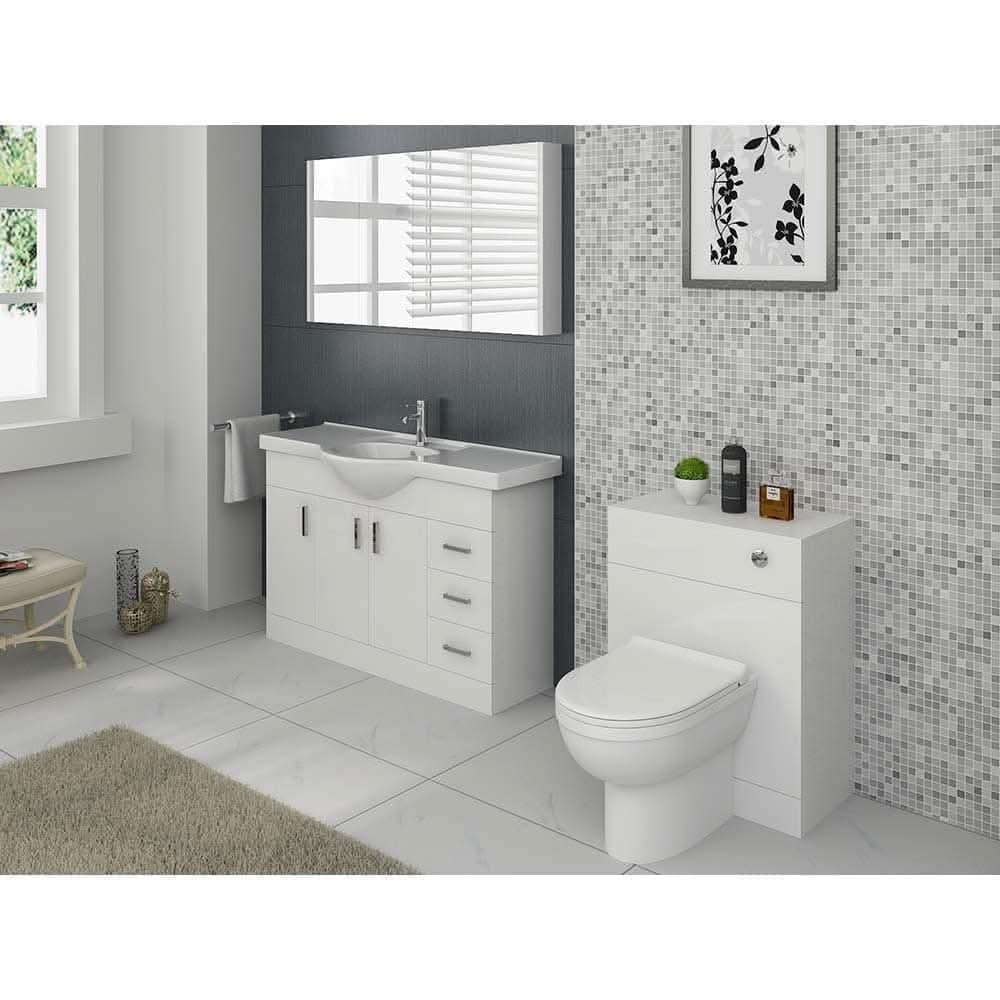 Mars WC Unit - 500mm x 300mm - Gloss White