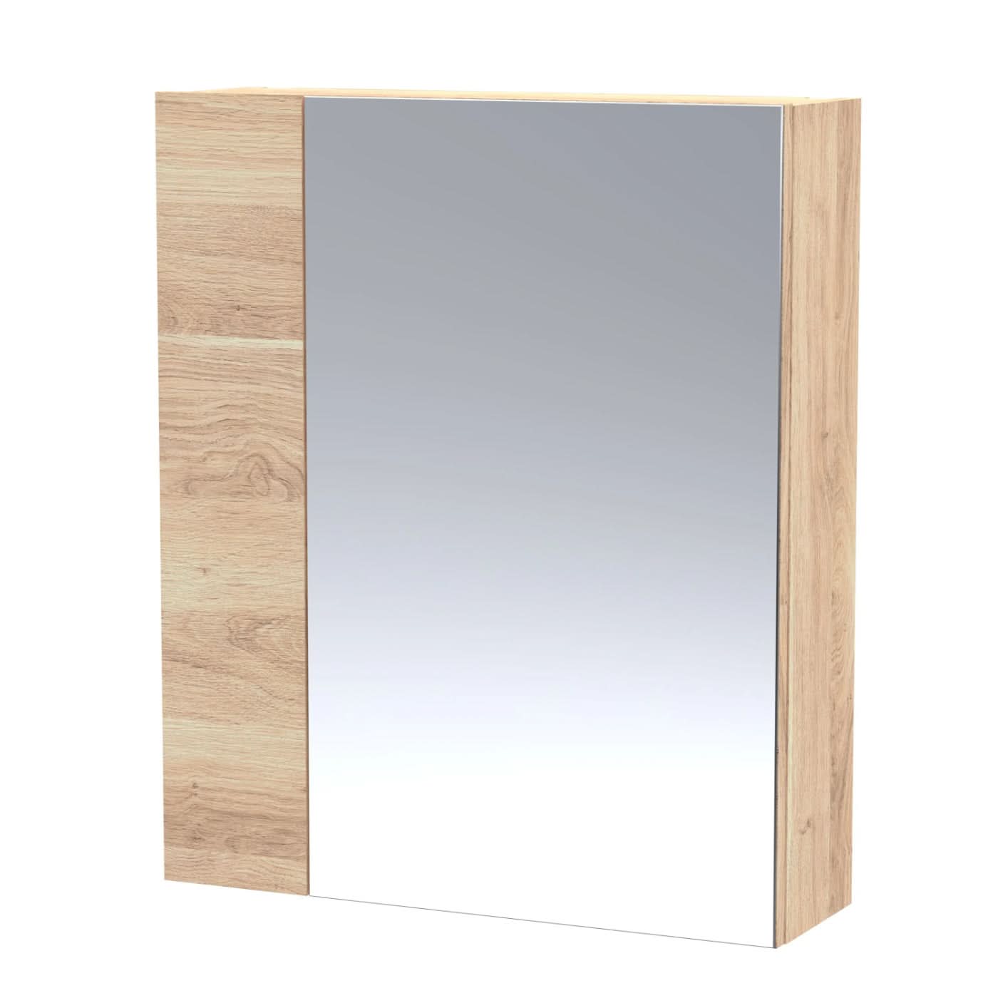 Linen Non Illuminated Mirror Cabinet 75/25 - 715mm x 600mm