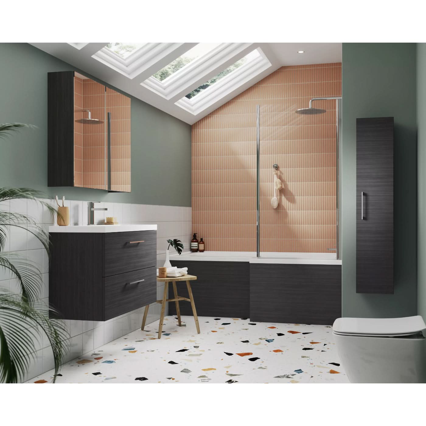 Nova 2 Door Non Illuminated Mirror Cabinet - 715mm x 600mm