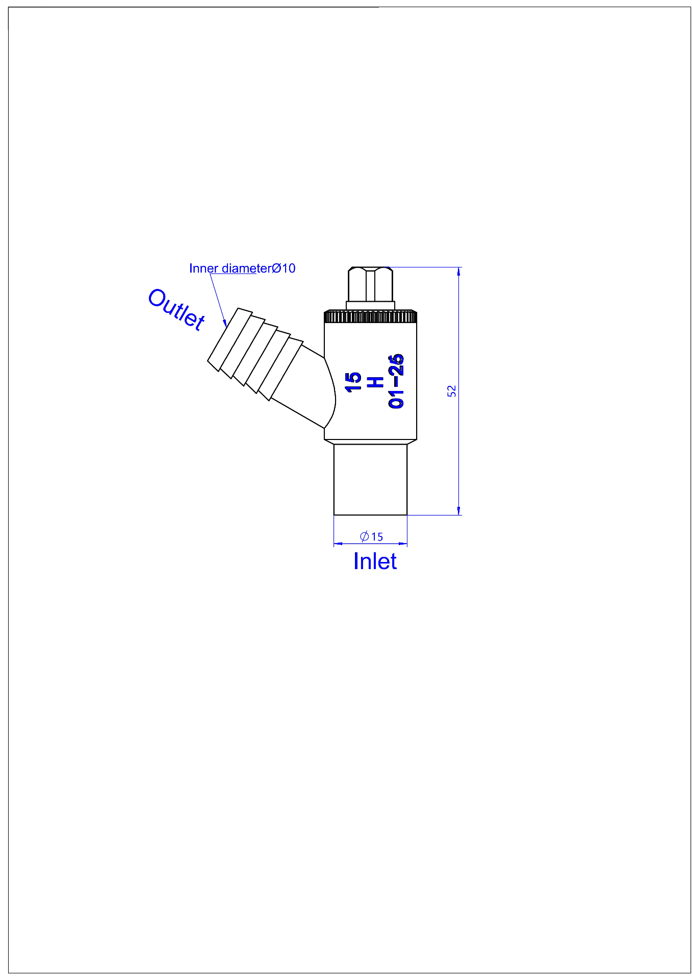 VeeBath 15mm Brass Drain Off Cock (4 Pack)