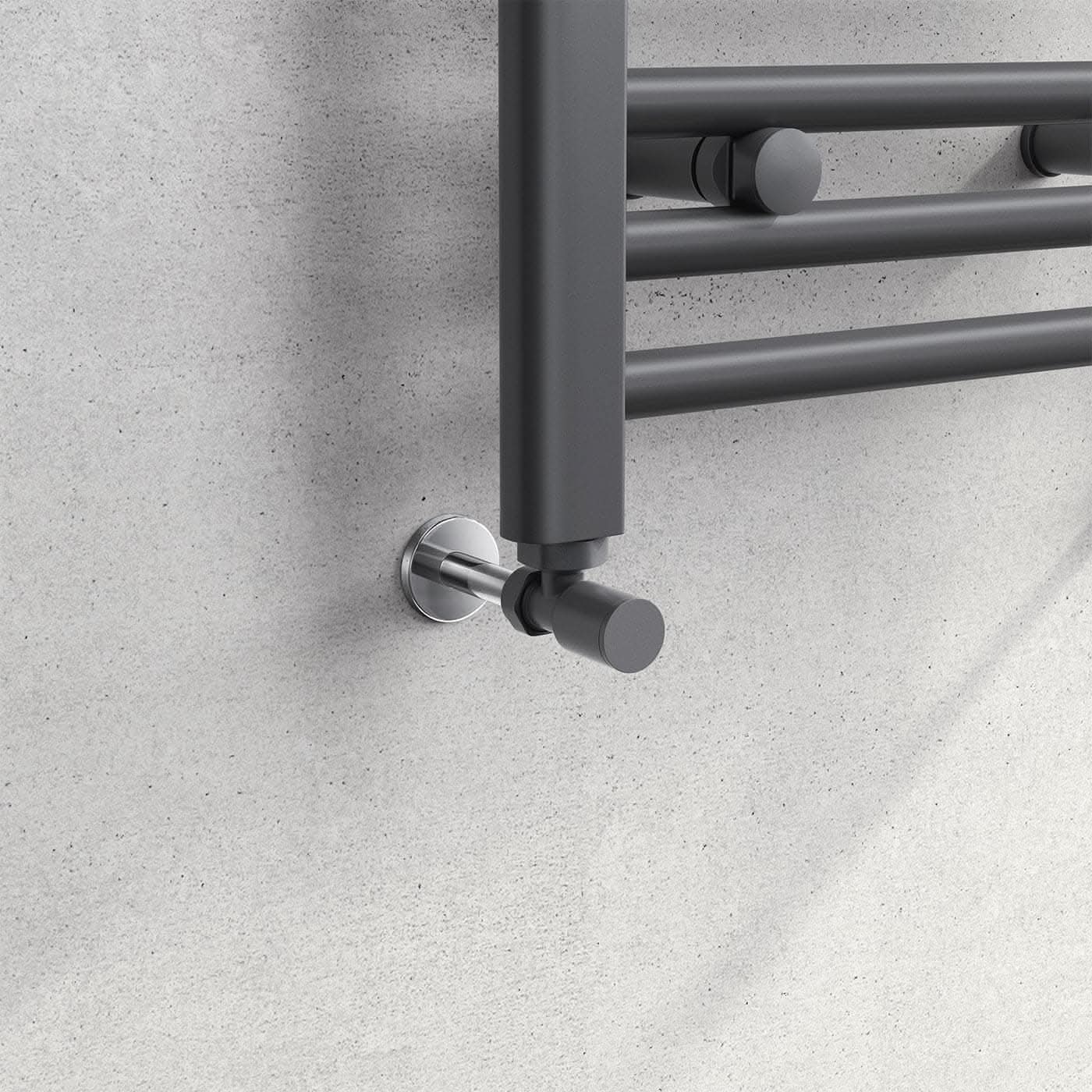 Prima Round Radiator Valve - Pair