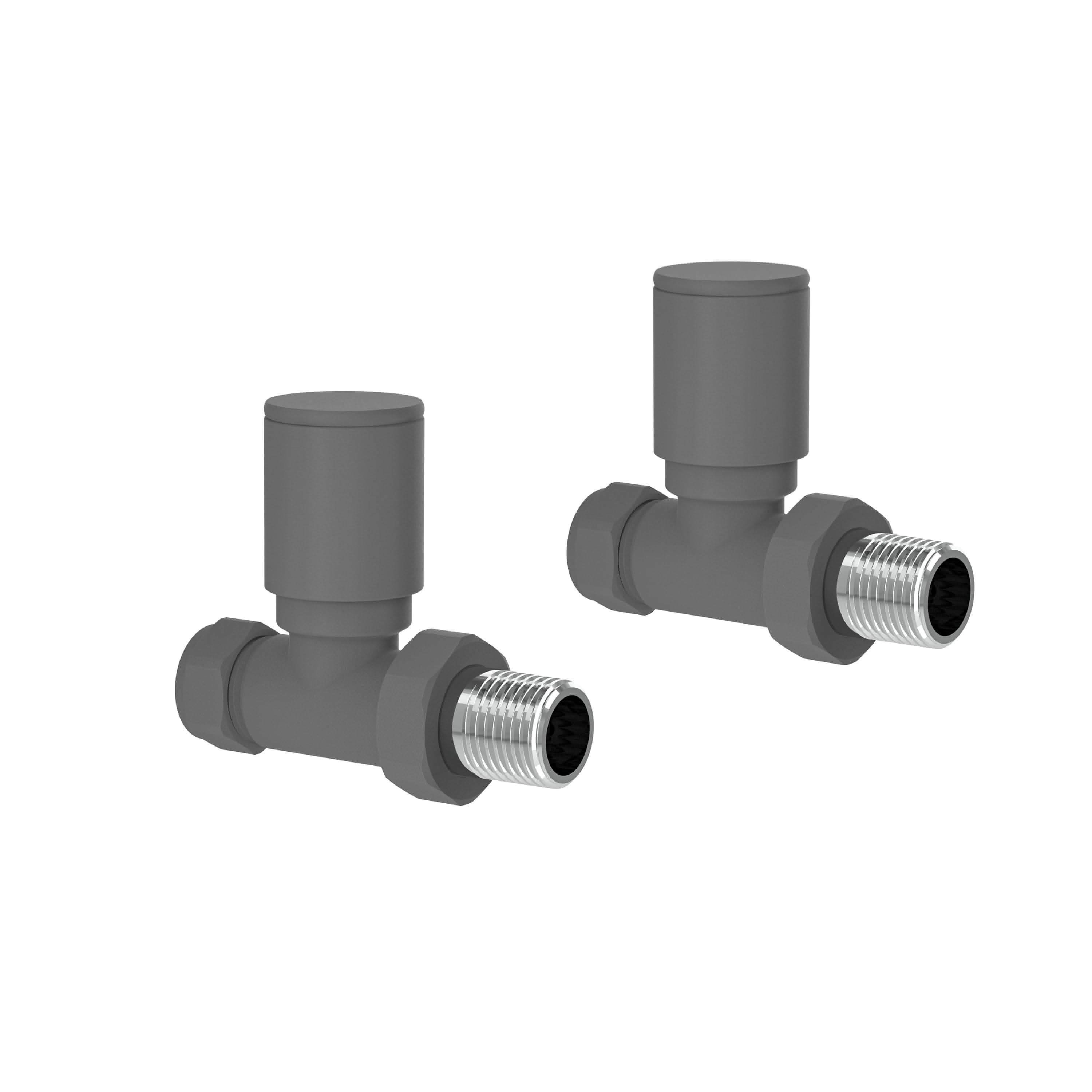 Prima Round Radiator Valve - Pair
