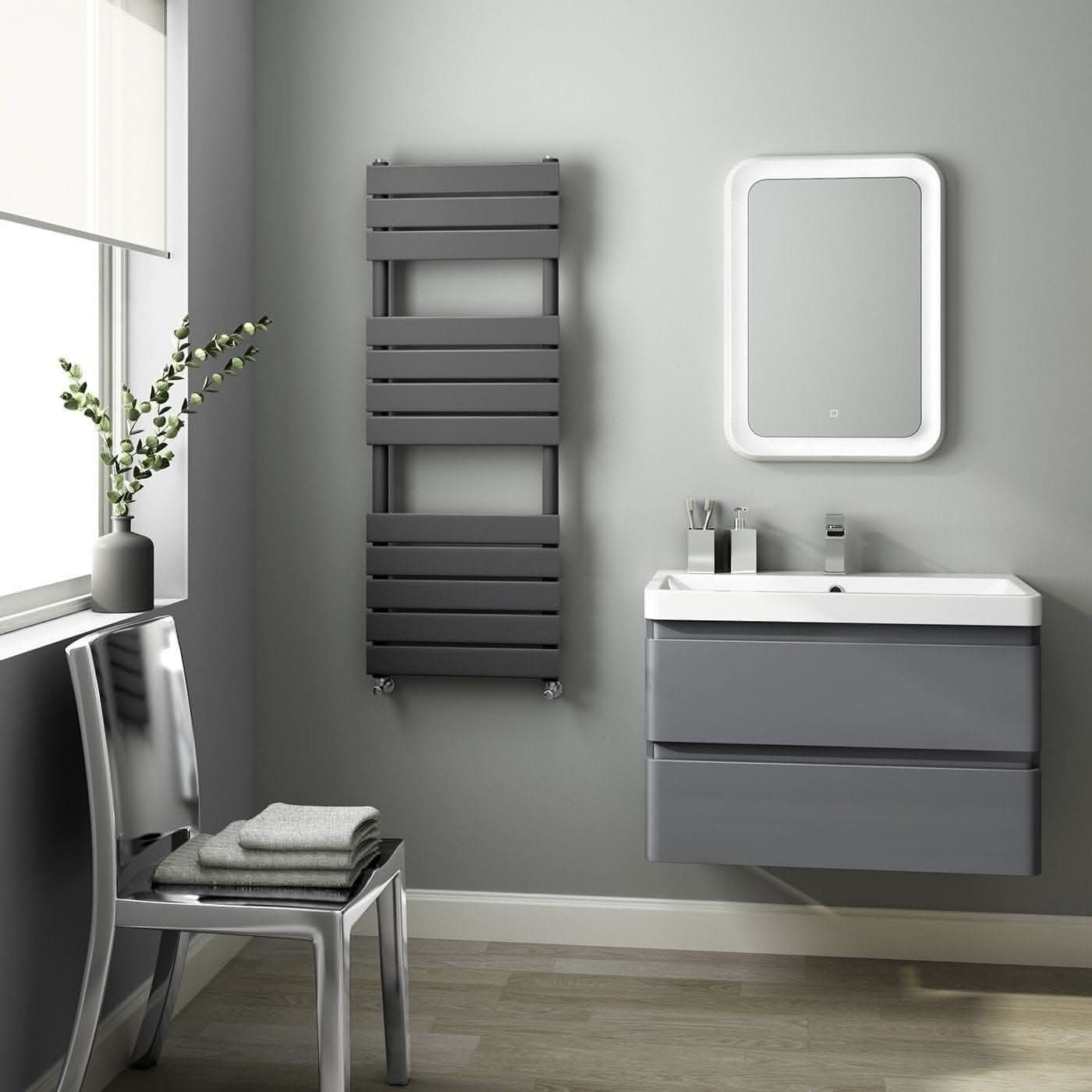 Lambeth Designer Flat Panel Heated Towel Rail