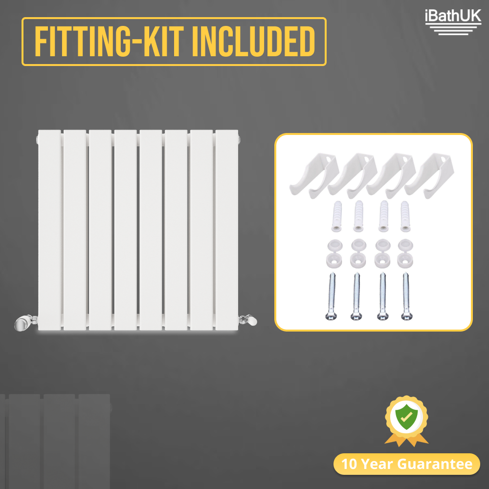 iBathUK Apex Horizontal Double Panel Slim Flat Radiator, Designer Radiator, UK Radiators, Slim Radiators