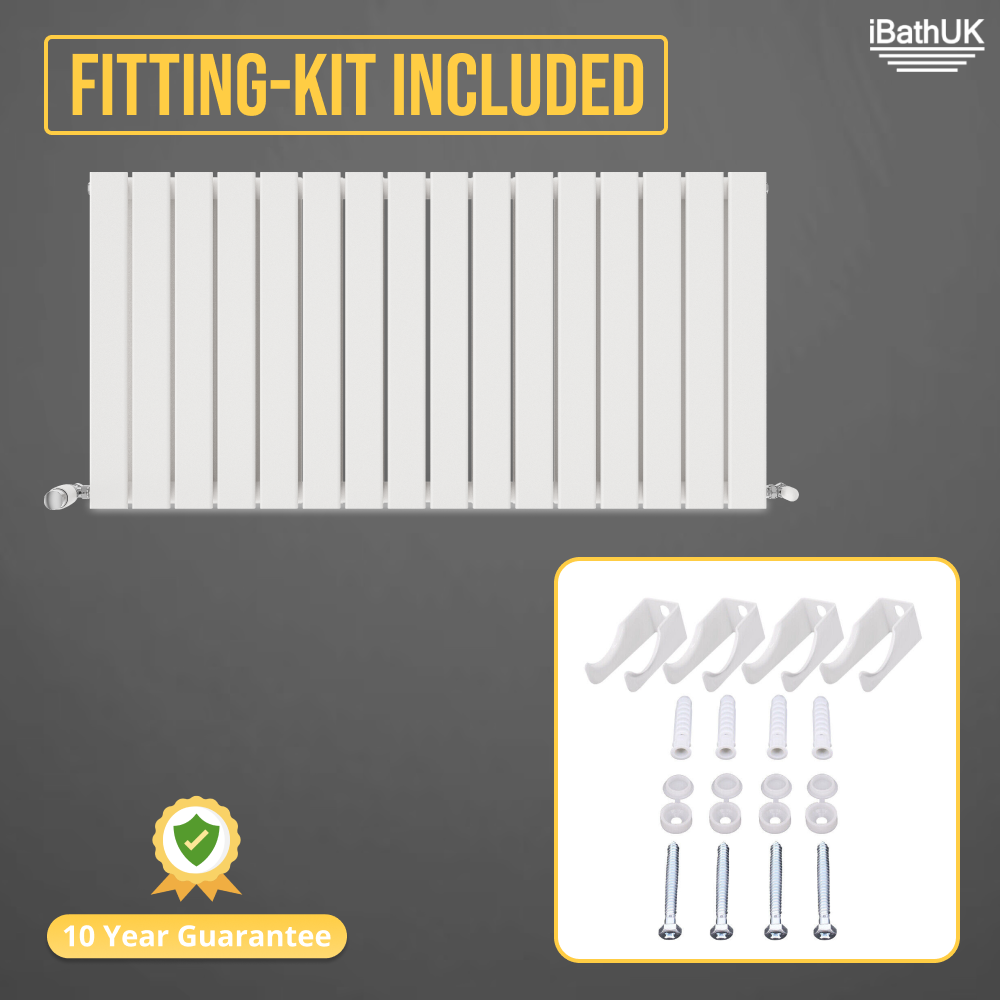 iBathUK Apex Horizontal Double Panel Slim Flat Radiator, Designer Radiator, UK Radiators, Slim Radiators