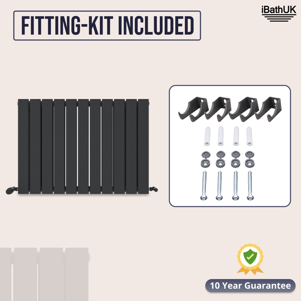 iBathUK Apex Horizontal Double Panel Slim Flat Radiator, Designer Radiator, UK Radiators, Slim Radiators
