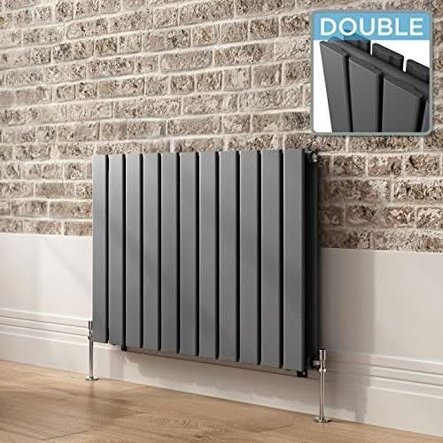 iBathUK Apex Horizontal Double Panel Slim Flat Radiator, Designer Radiator, UK Radiators, Slim Radiators