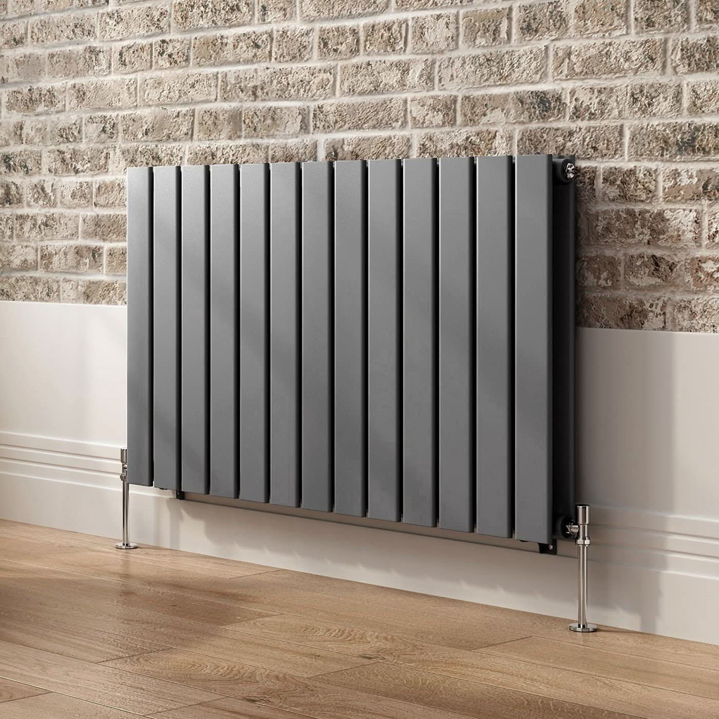 iBathUK Apex Horizontal Double Panel Slim Flat Radiator, Designer Radiator, UK Radiators, Slim Radiators