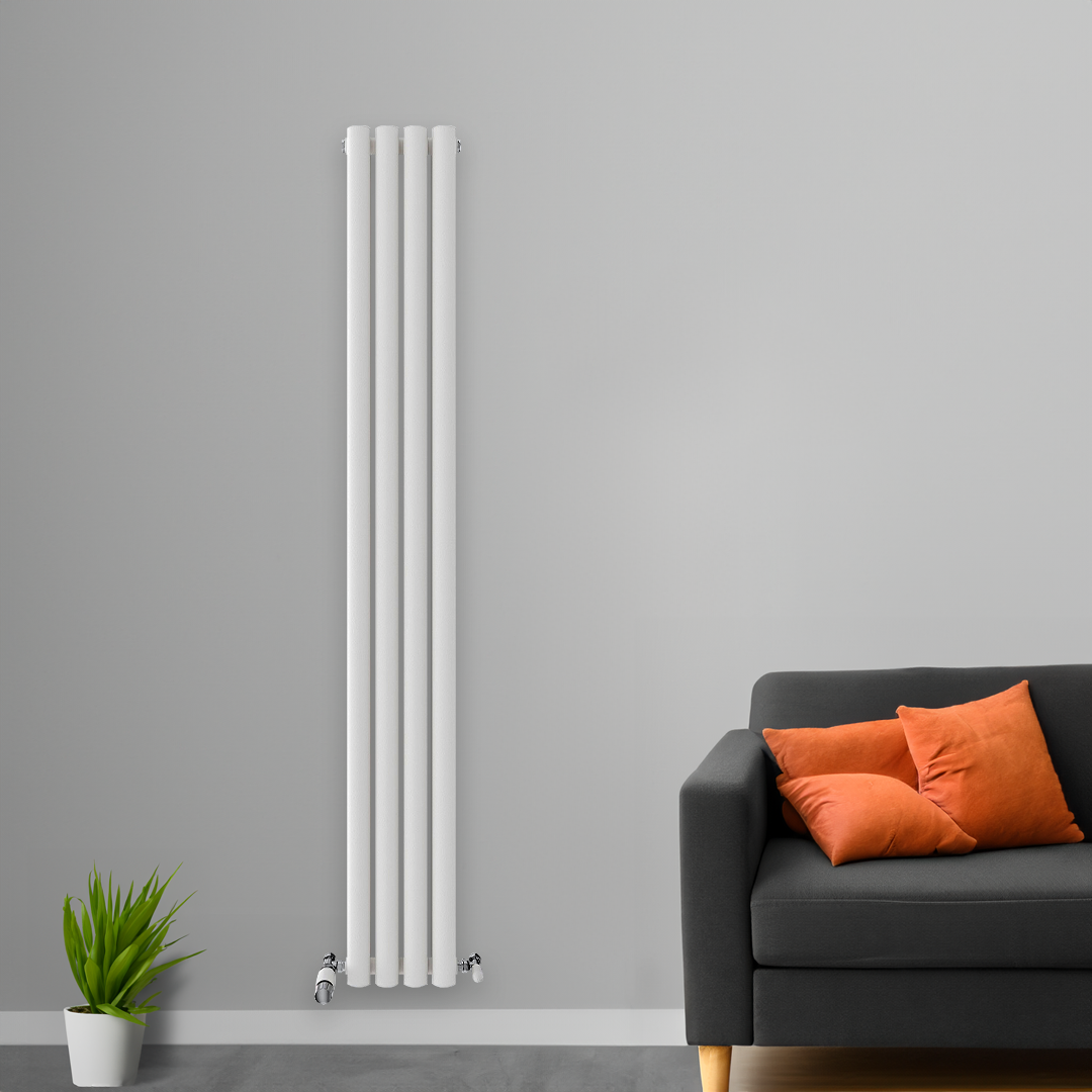 Princia Vertical Double Oval Panel Radiator
