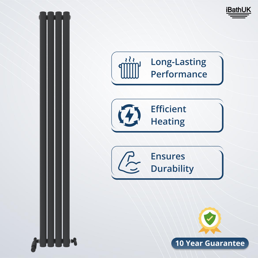 Princia Vertical Double Oval Panel Radiator
