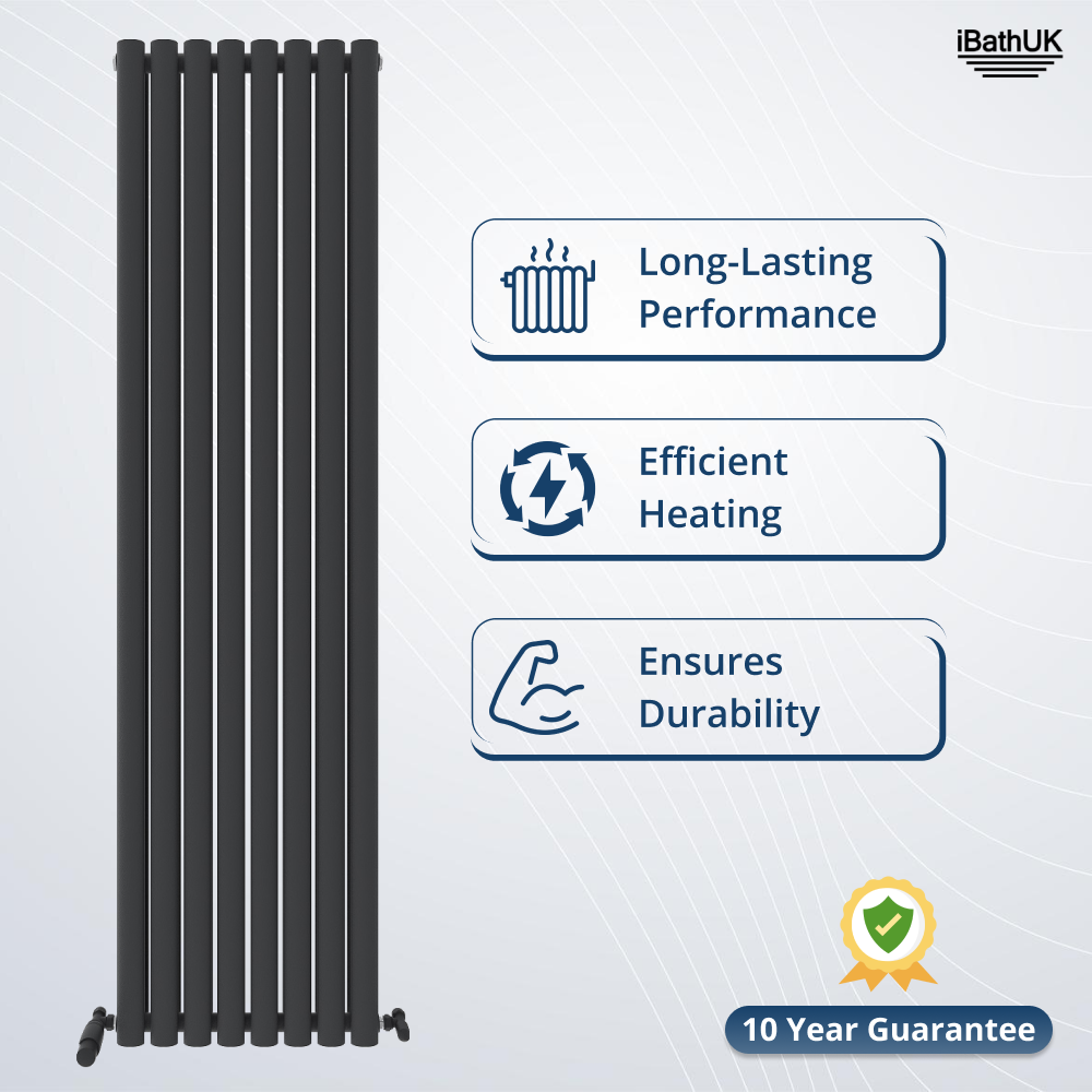 Princia Vertical Double Oval Panel Radiator
