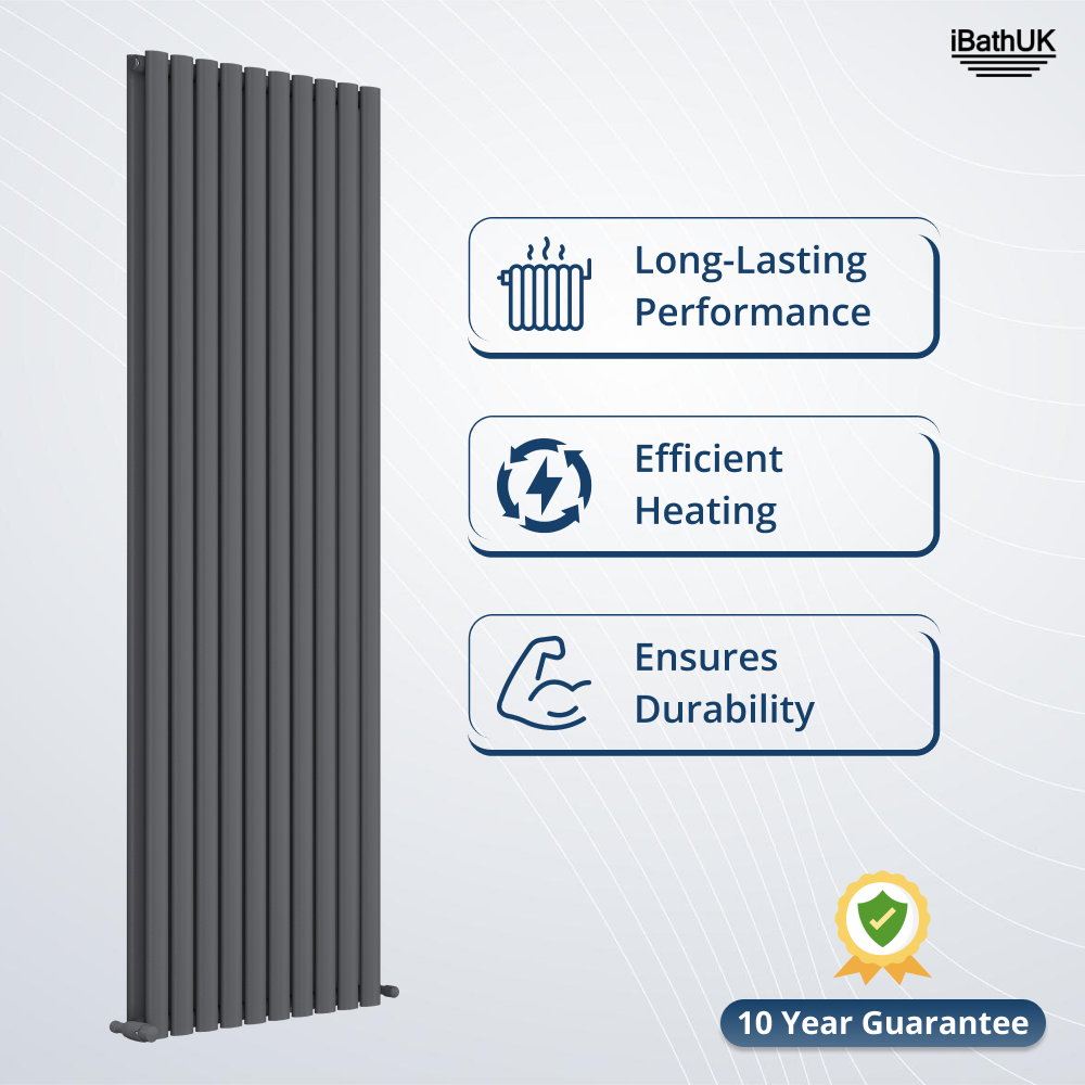 Princia Vertical Double Oval Panel Radiator
