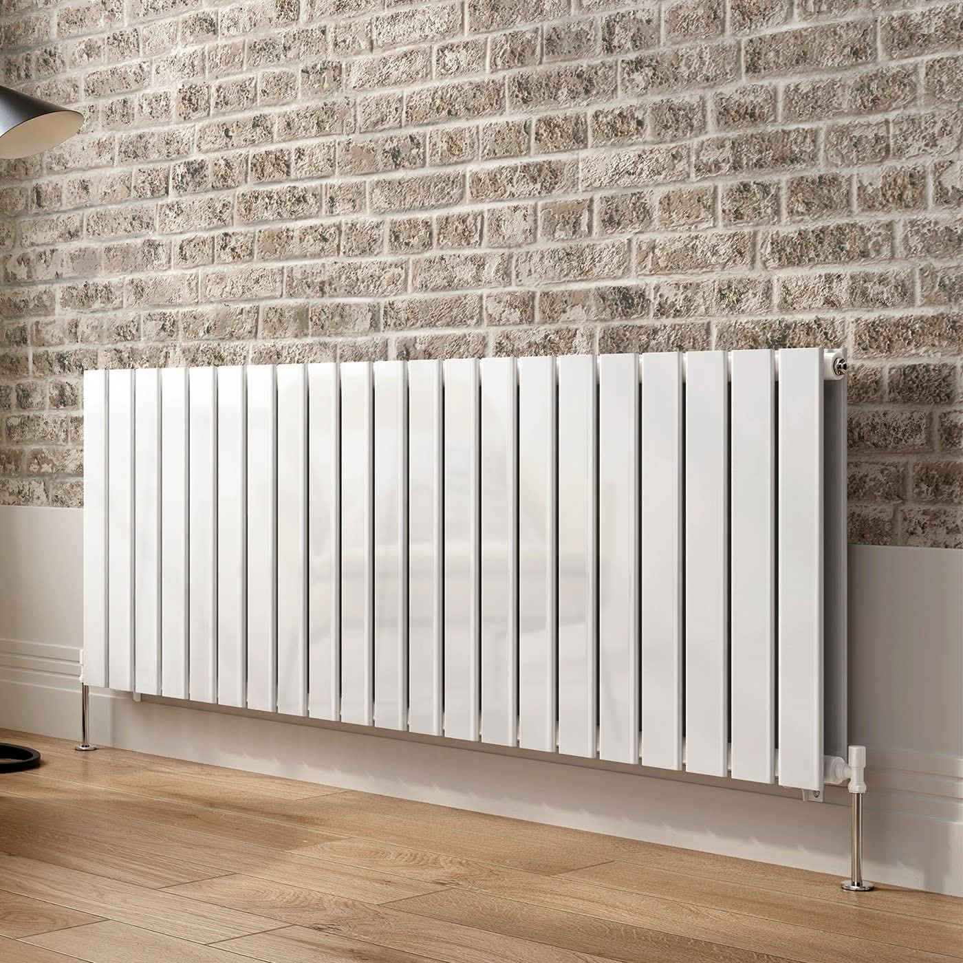 iBathUK Apex Horizontal Double Panel Slim Flat Radiator, Designer Radiator, UK Radiators, Slim Radiators
