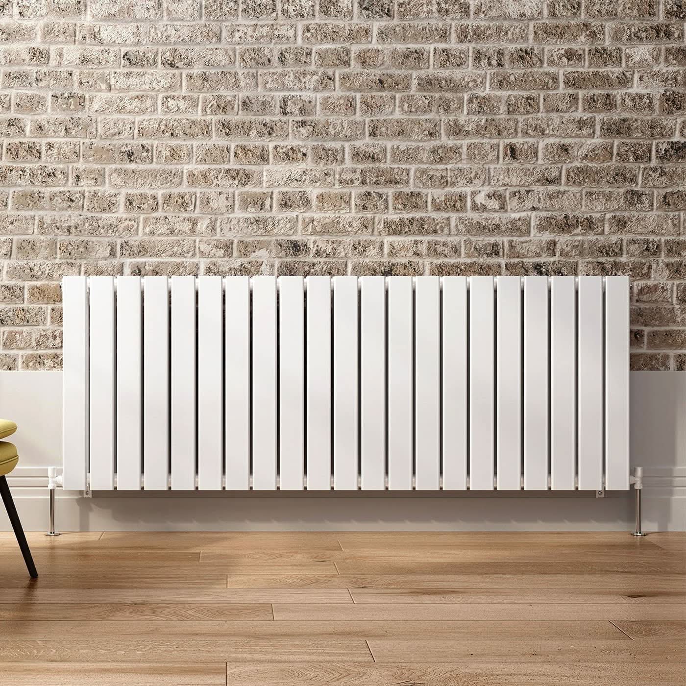 iBathUK Apex Horizontal Double Panel Slim Flat Radiator, Designer Radiator, UK Radiators, Slim Radiators