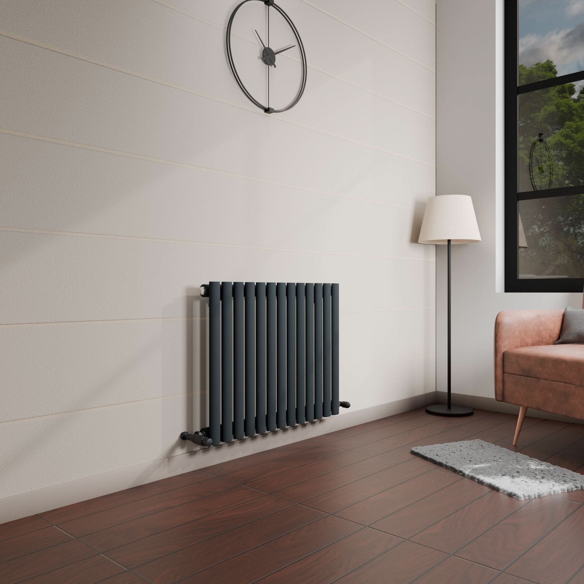 Princia Horizontal Single Oval Panel Radiator