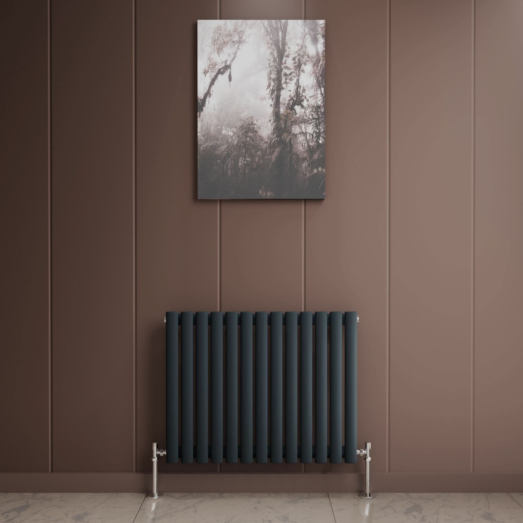 Princia Horizontal Single Oval Panel Radiator
