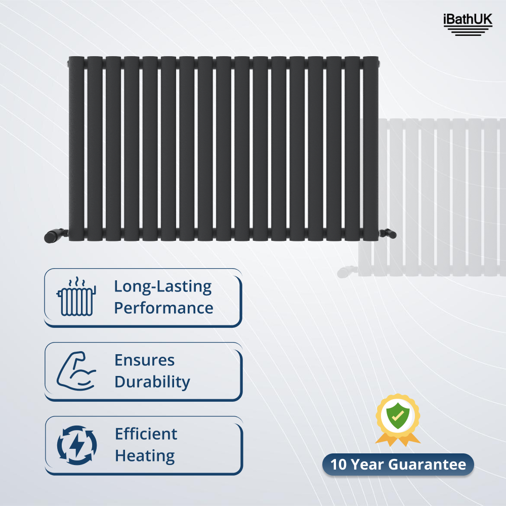 Princia Horizontal Single Oval Panel Radiator