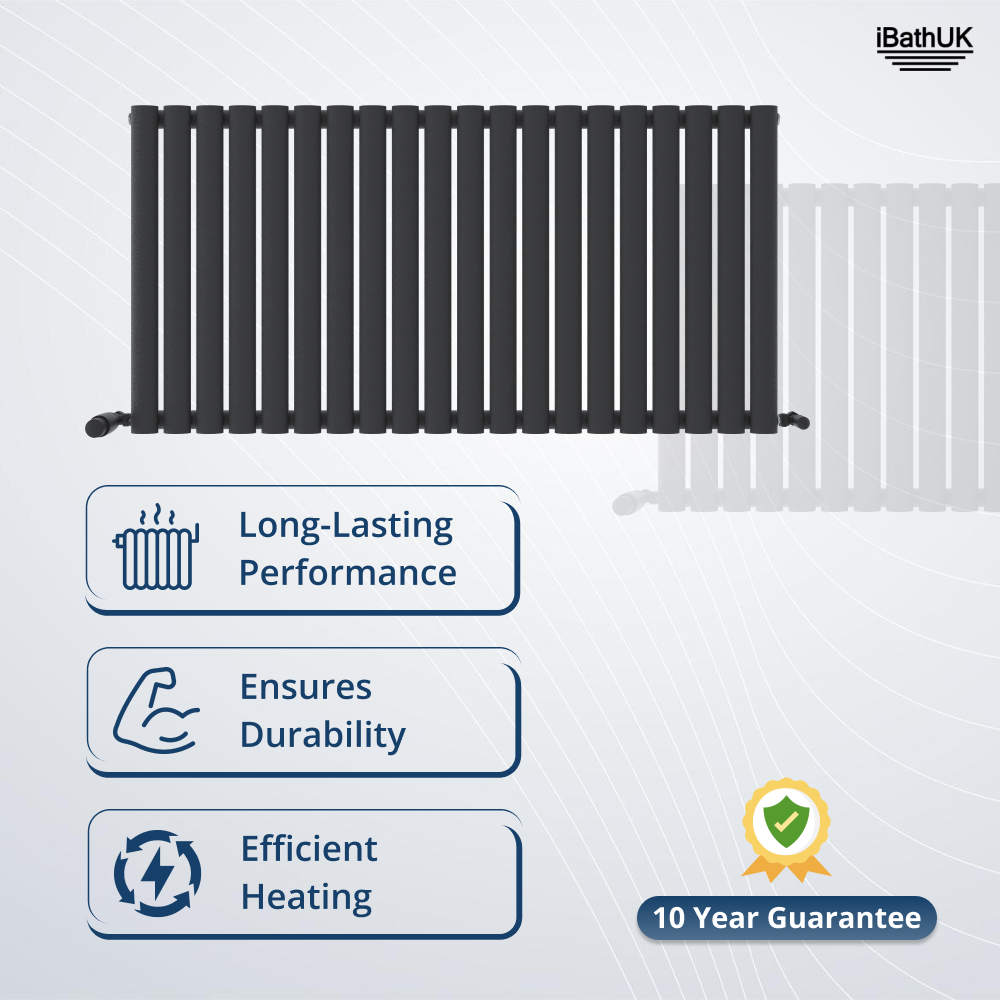 Princia Horizontal Single Oval Panel Radiator