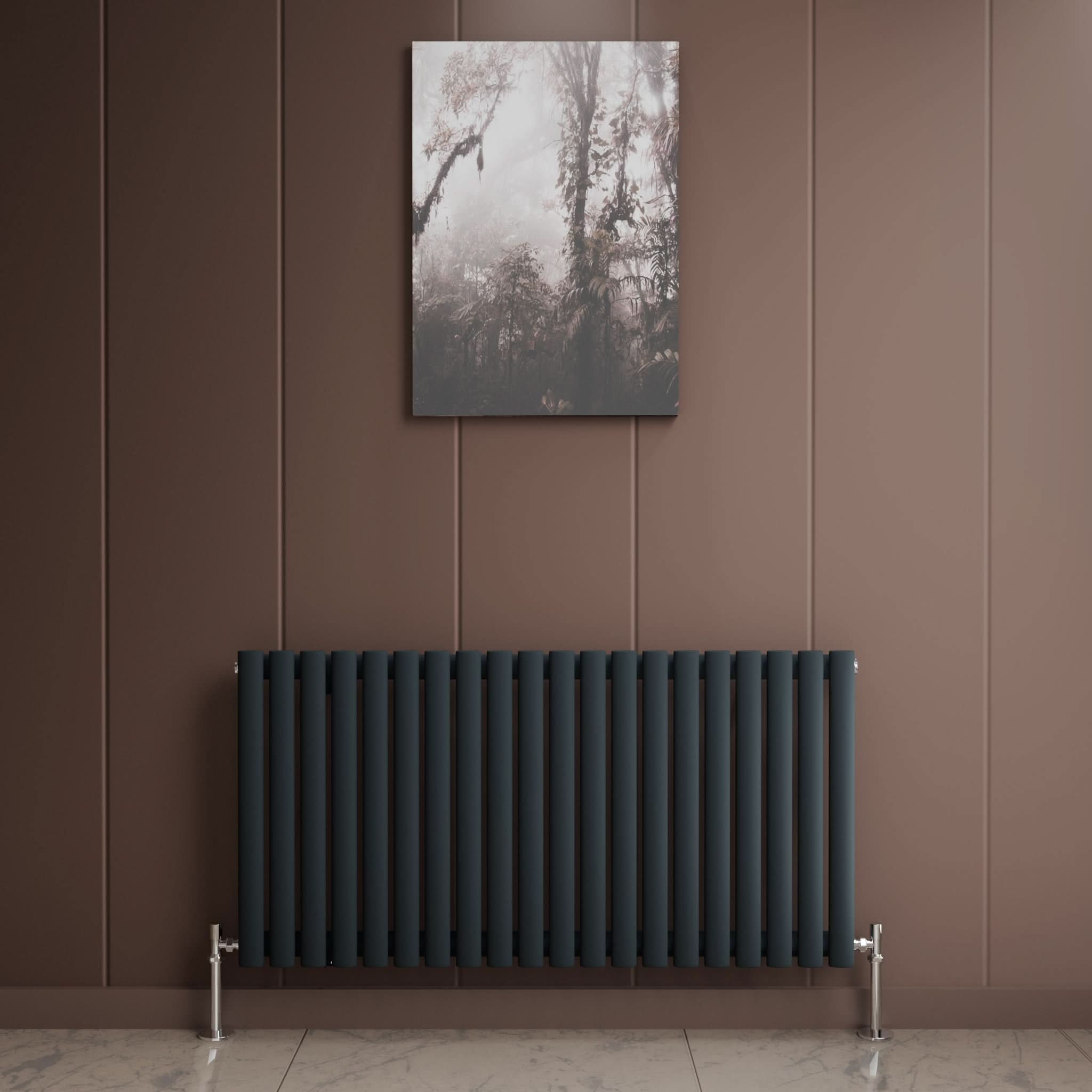 Princia Horizontal Single Oval Panel Radiator