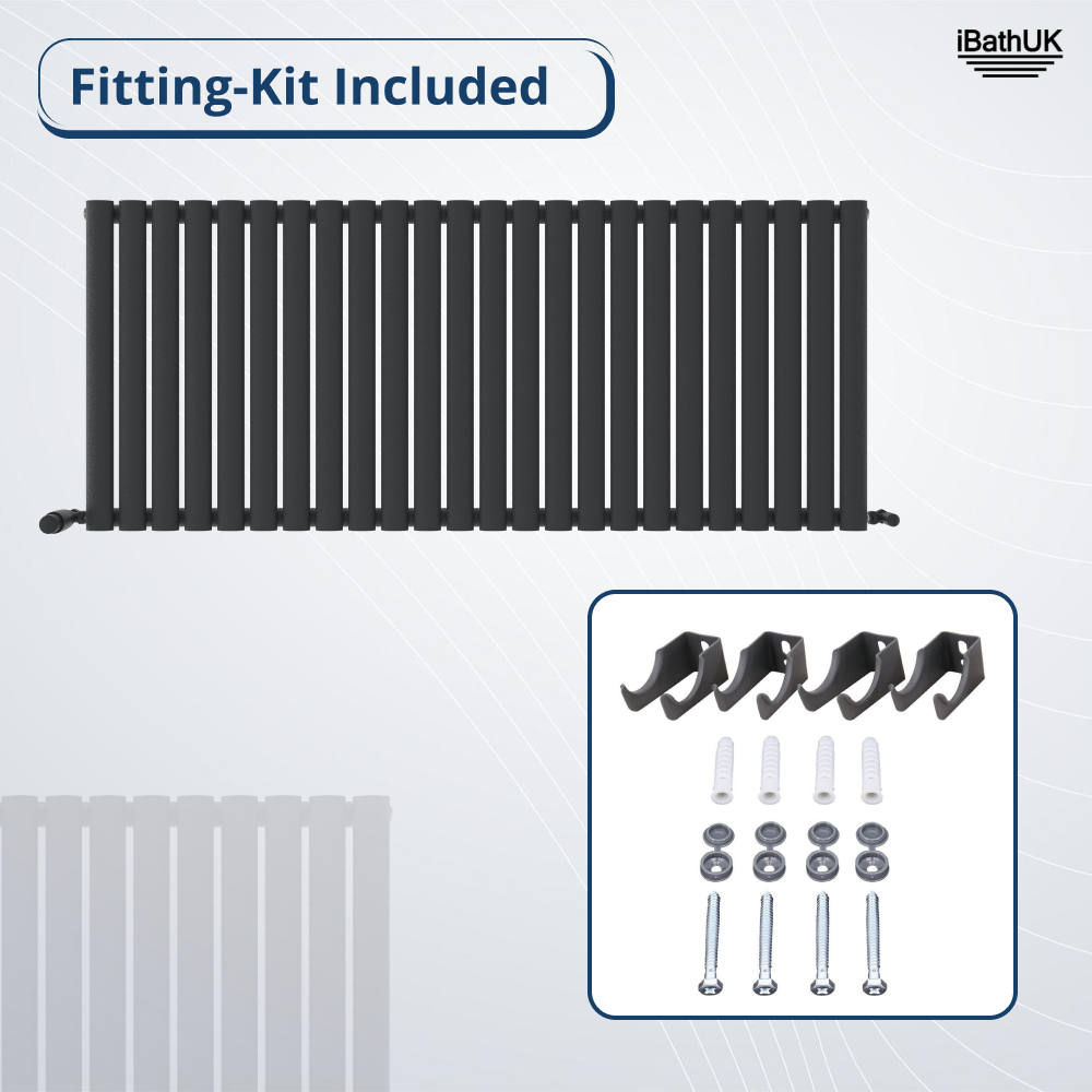 Princia Horizontal Single Oval Panel Radiator