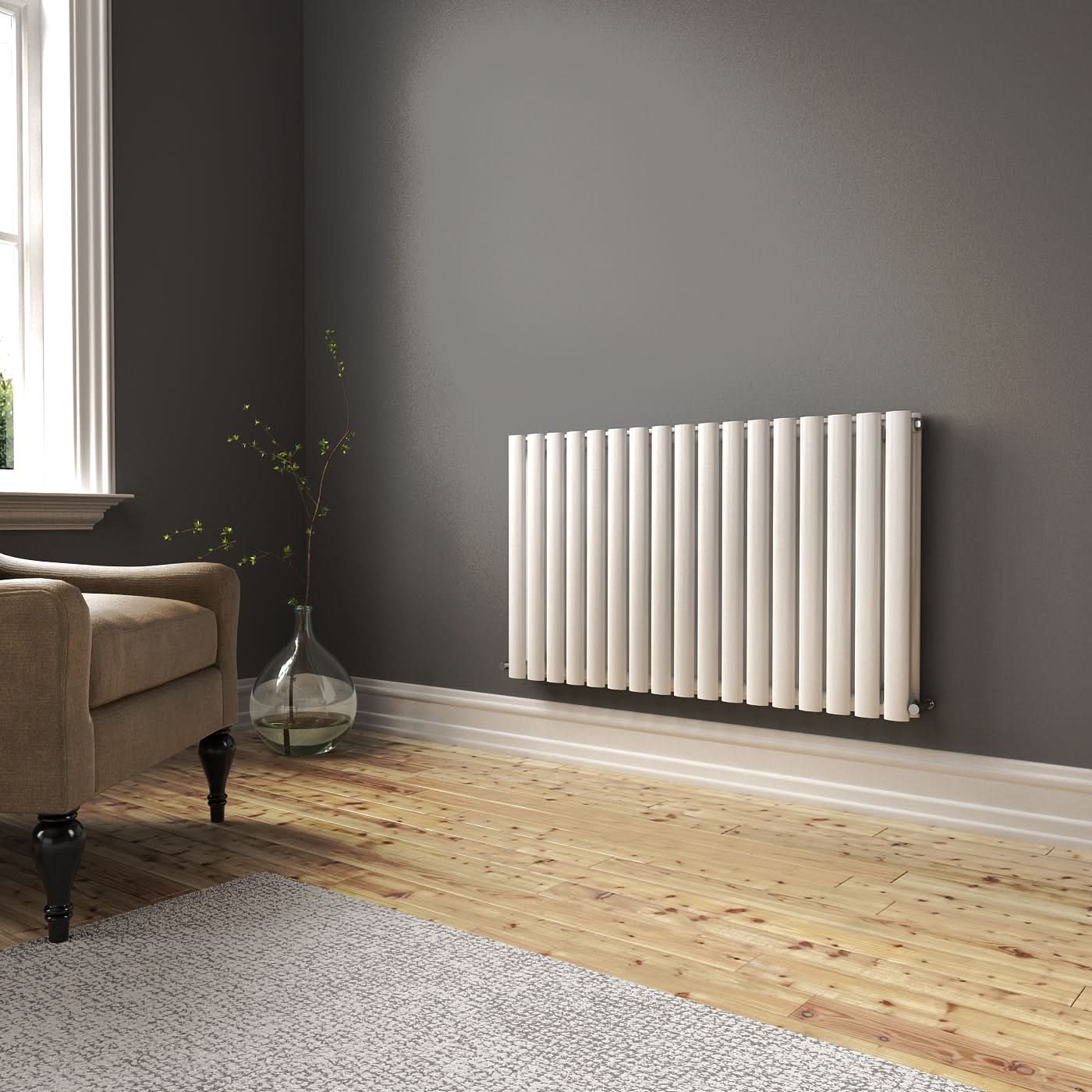 Princia Horizontal Double Oval Panel Radiator