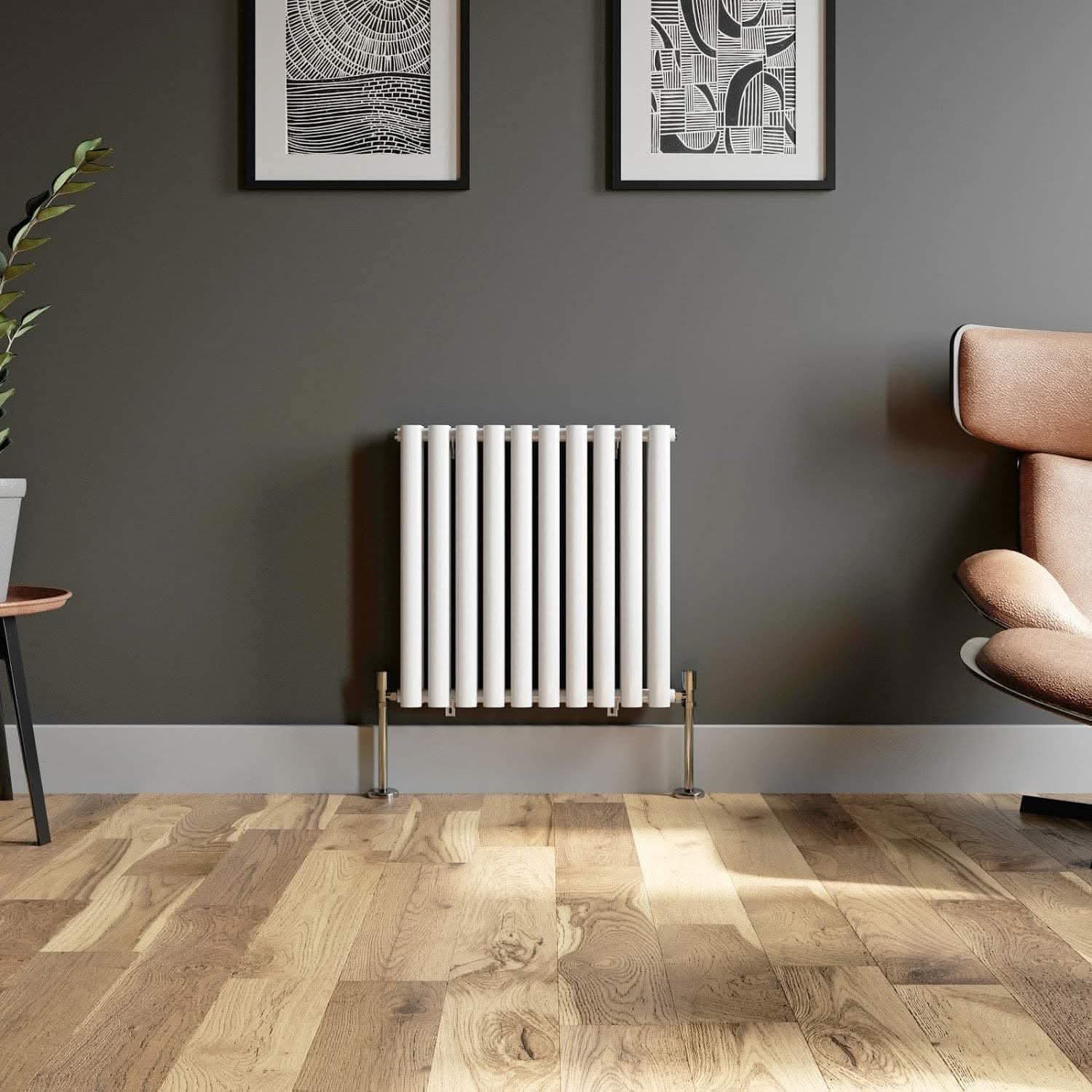 Princia Horizontal Single Oval Panel Radiator
