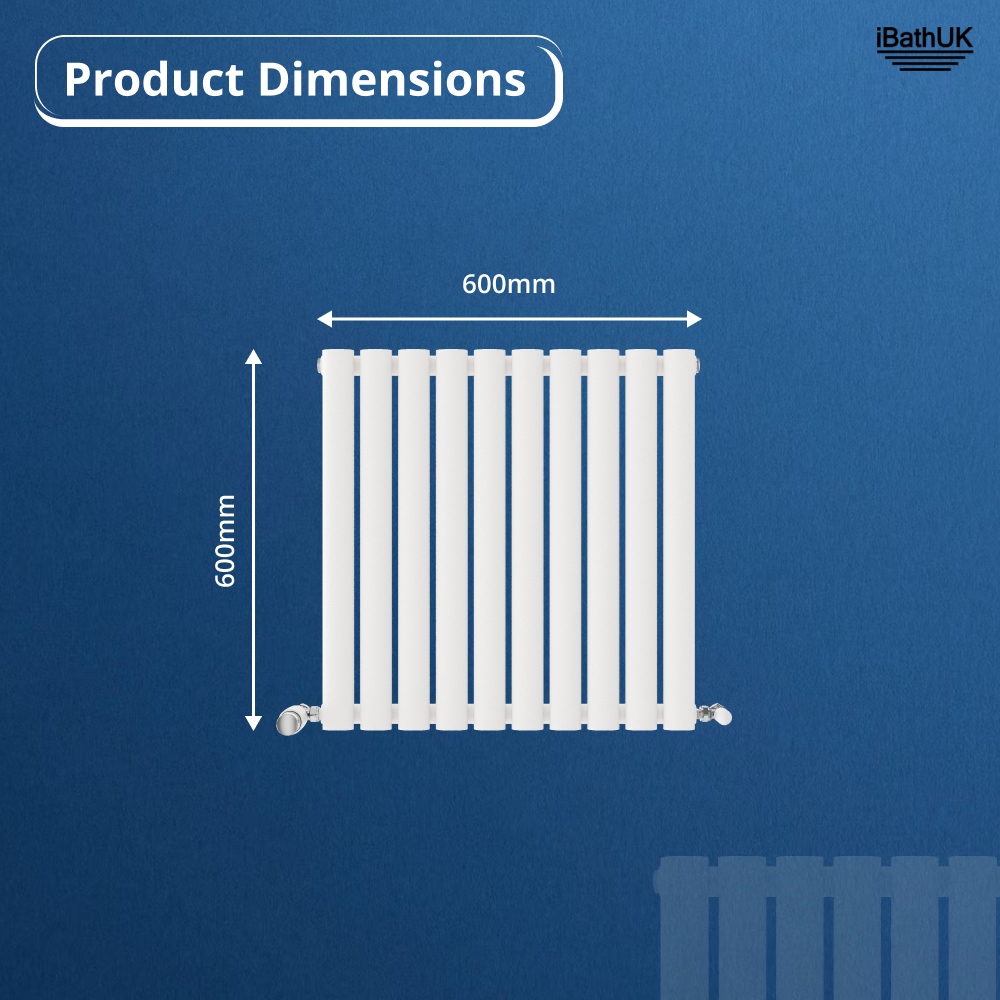 Princia Horizontal Single Oval Panel Radiator