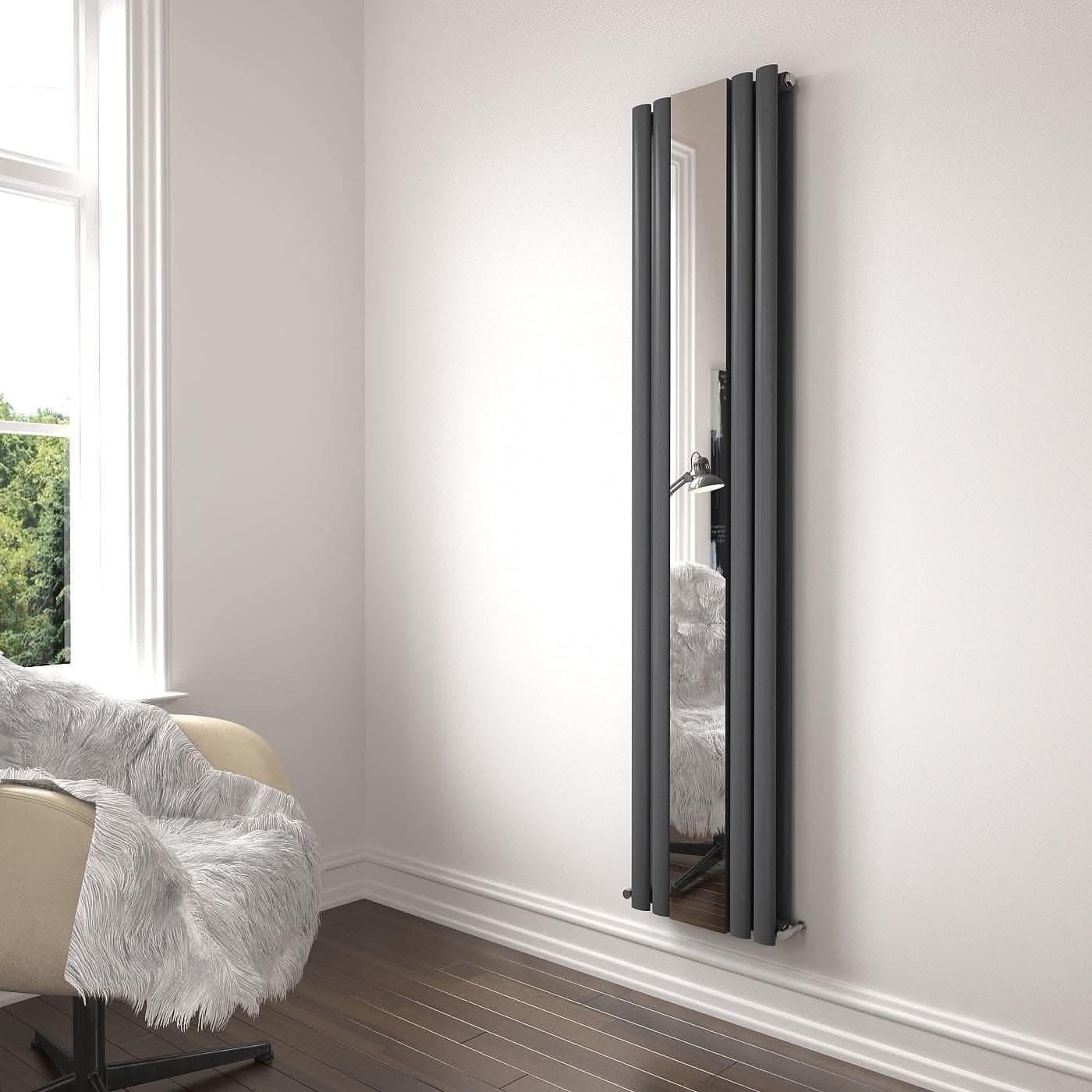 Princia Mirror Radiator - 1800 x 380mm