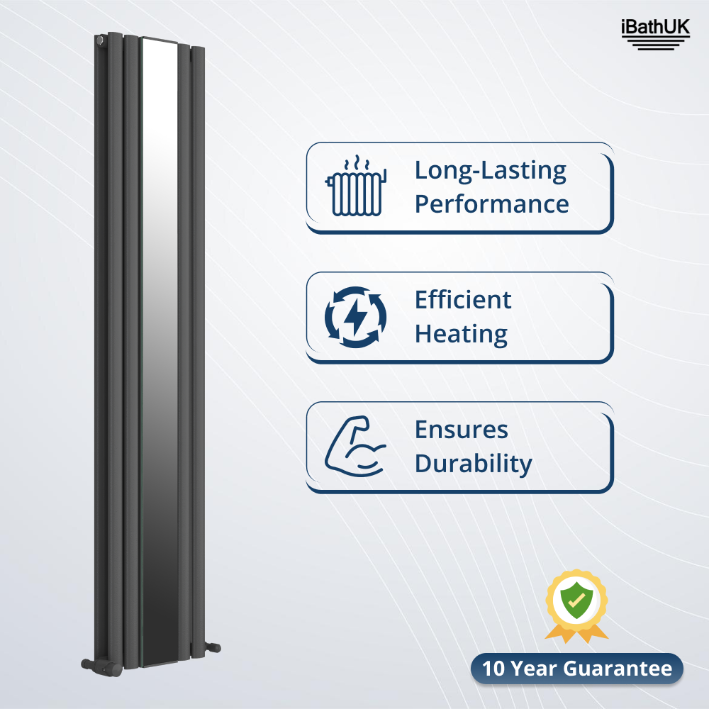 Princia Mirror Radiator - 1800 x 380mm
