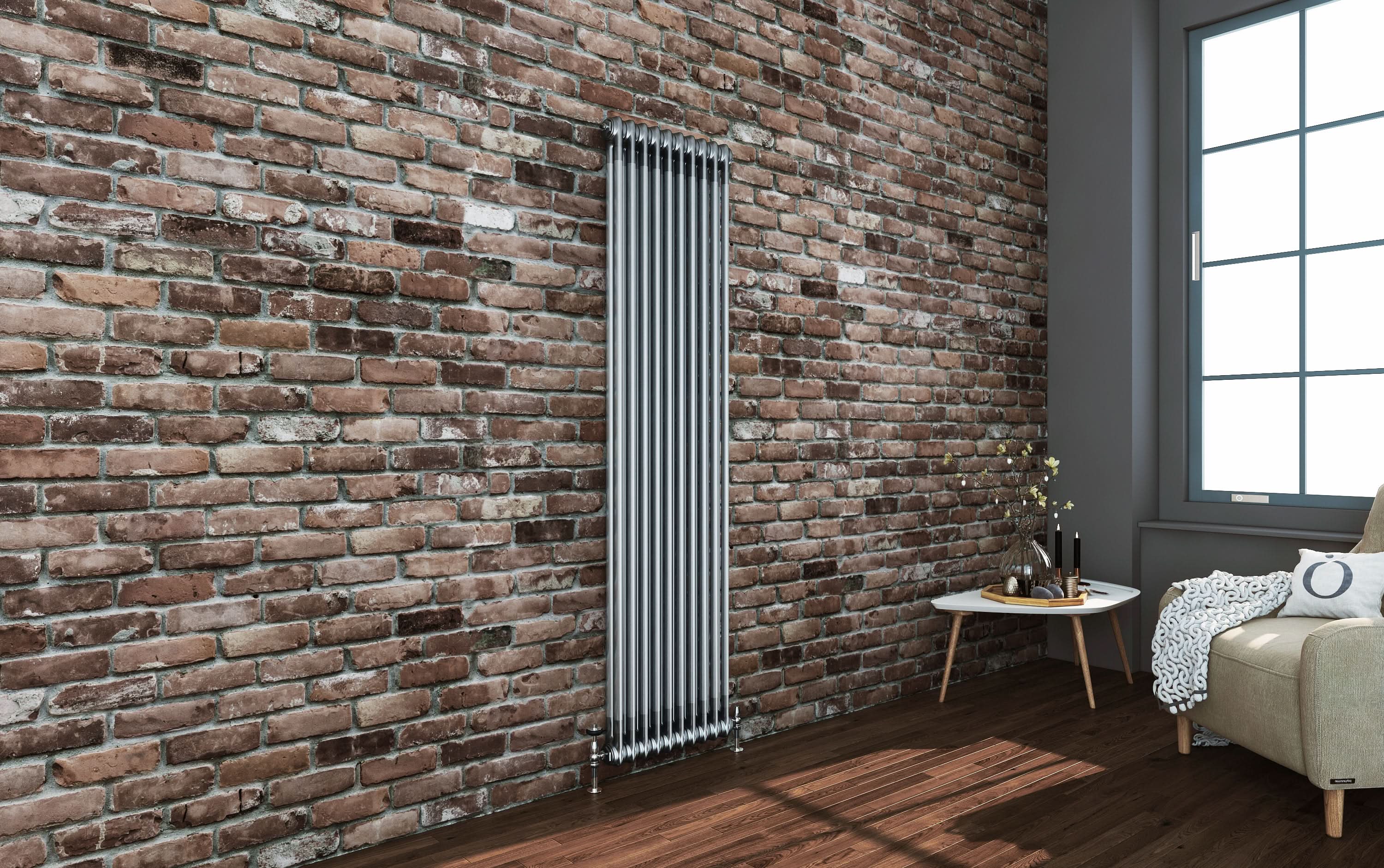 Helena MKII Column Vertical Radiator - Raw Metal