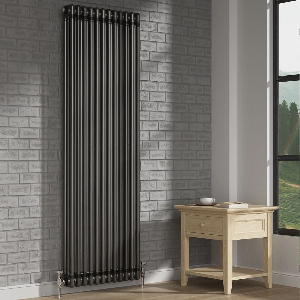 Helena MKII Column Vertical Radiator - Raw Metal