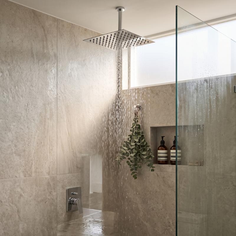 Clifton Square Fixed Shower Head - 300mm x 300mm - Chrome