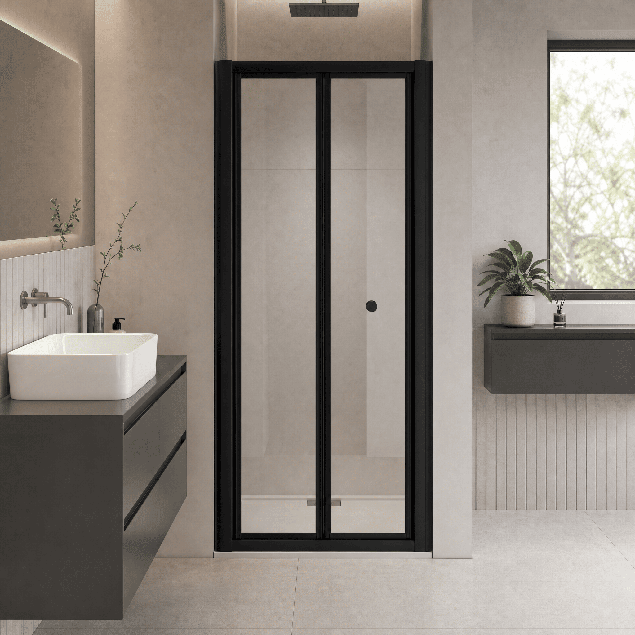 Matrix 4mm Glass Bi-fold Shower Door