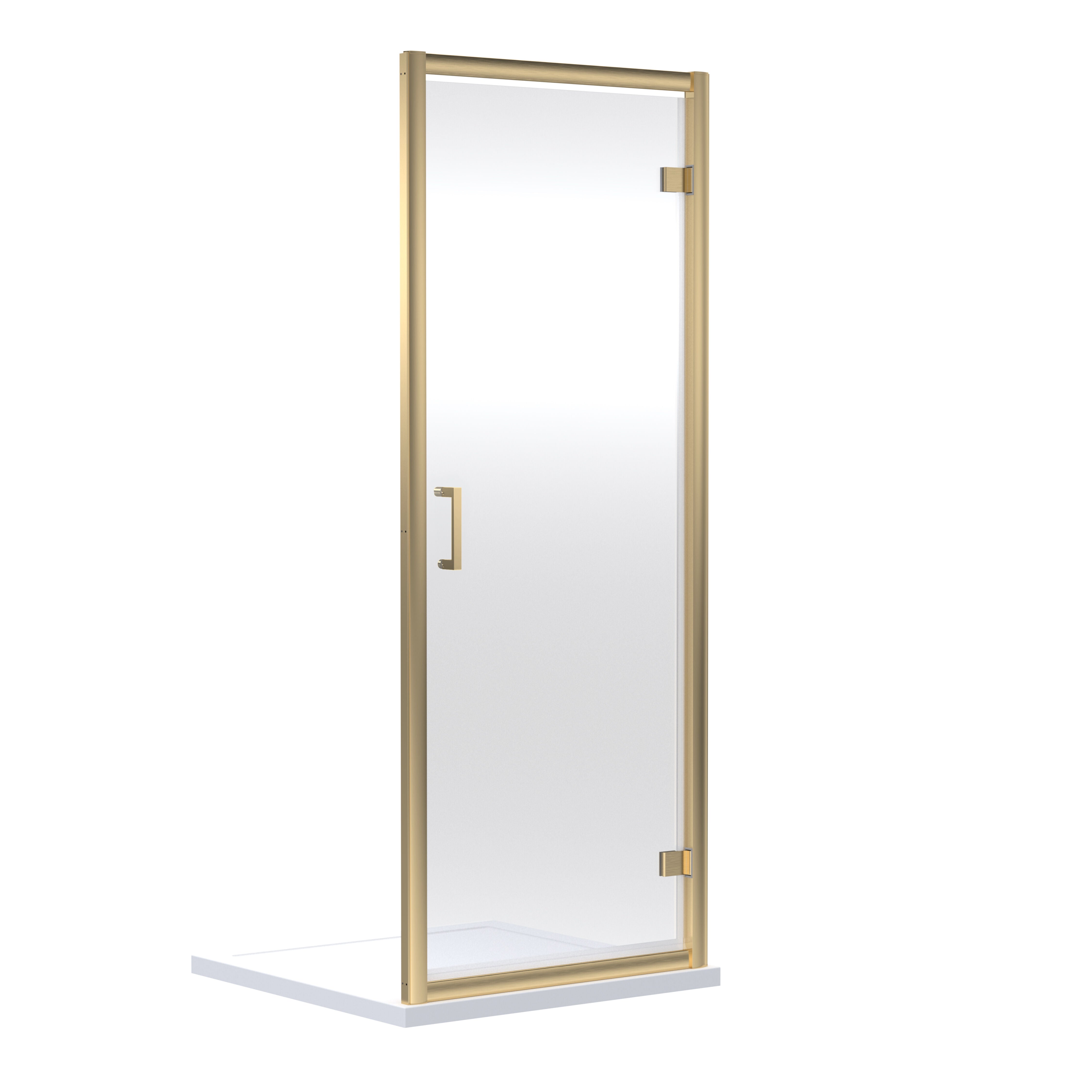 Matrix 6mm Glass Recessed Hinged Shower Door