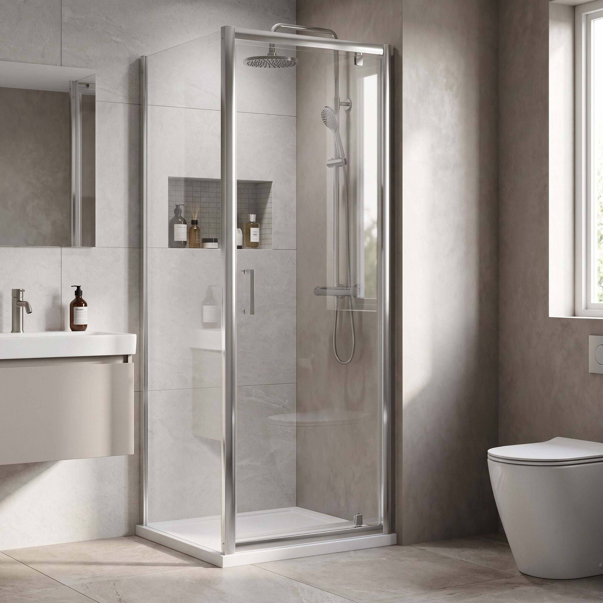 Matrix 6mm Glass Pivot Shower Door