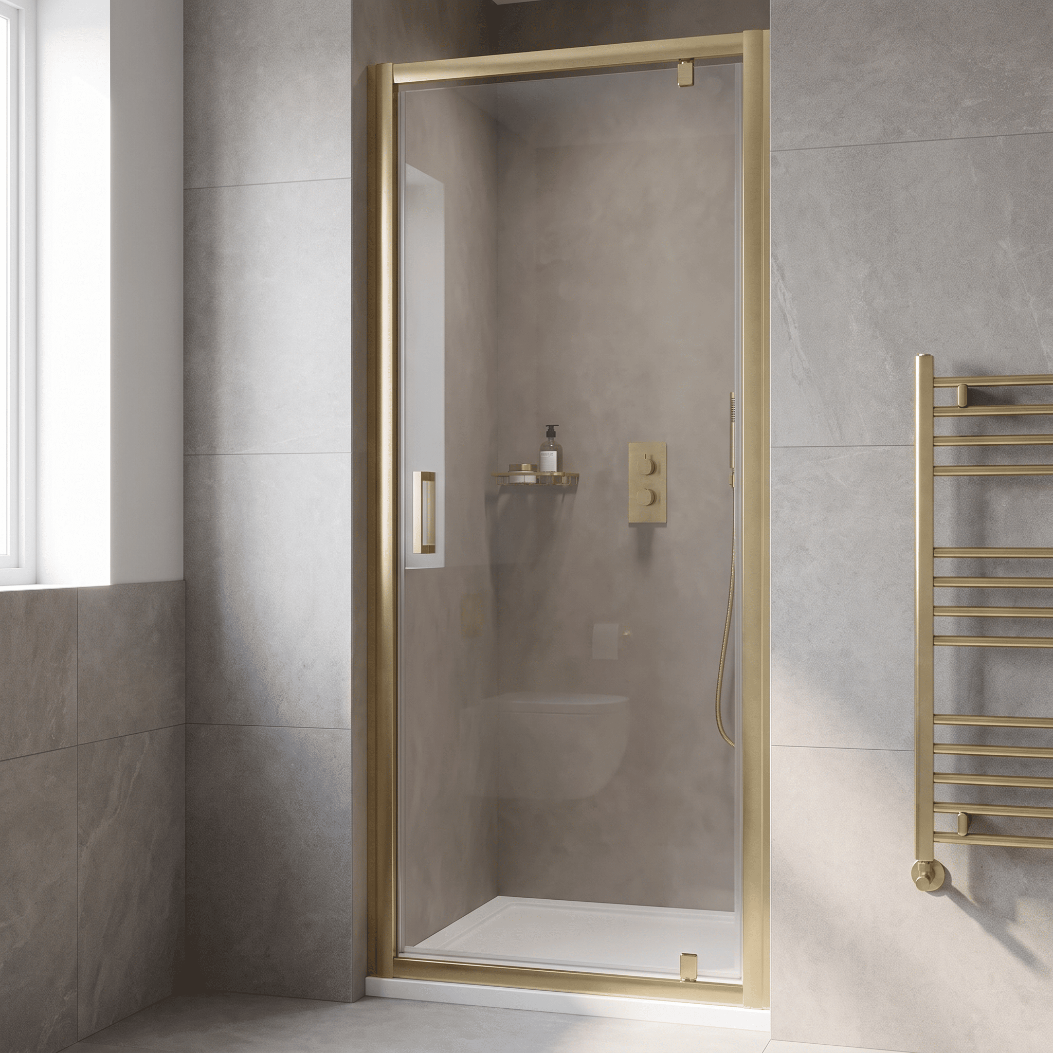 Matrix 6mm Glass Pivot Shower Door