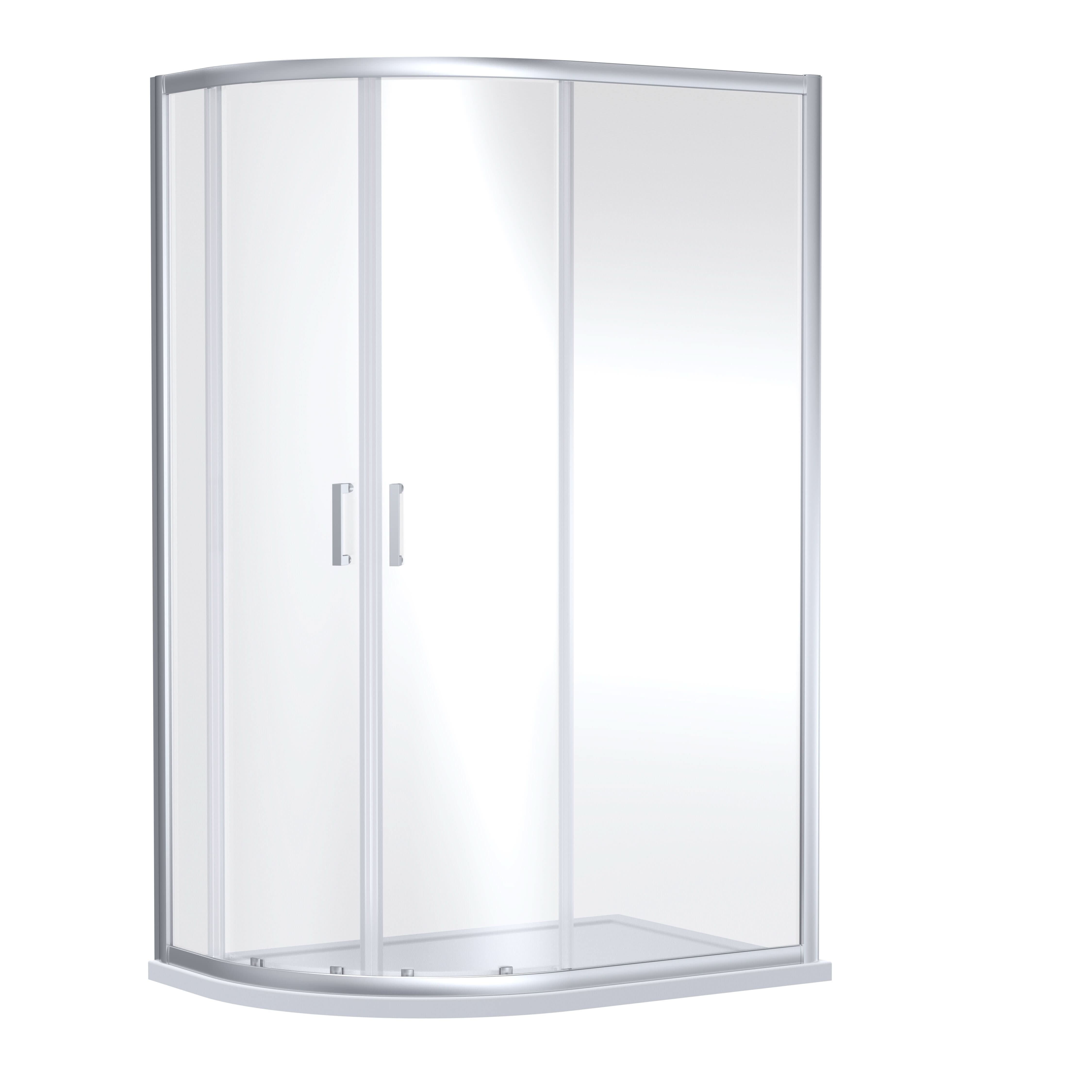 Matrix 6mm Glass 2 Doors Offset Quadrant Shower Enclosure