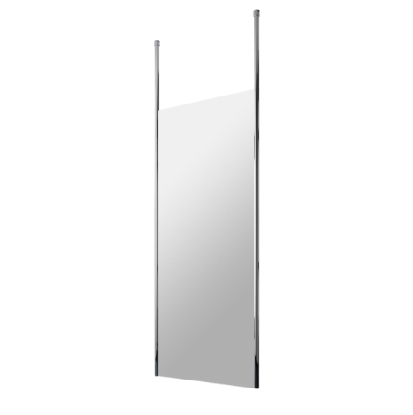 Cascade 8mm Wetroom Screen With Ceiling Posts - Aluminium