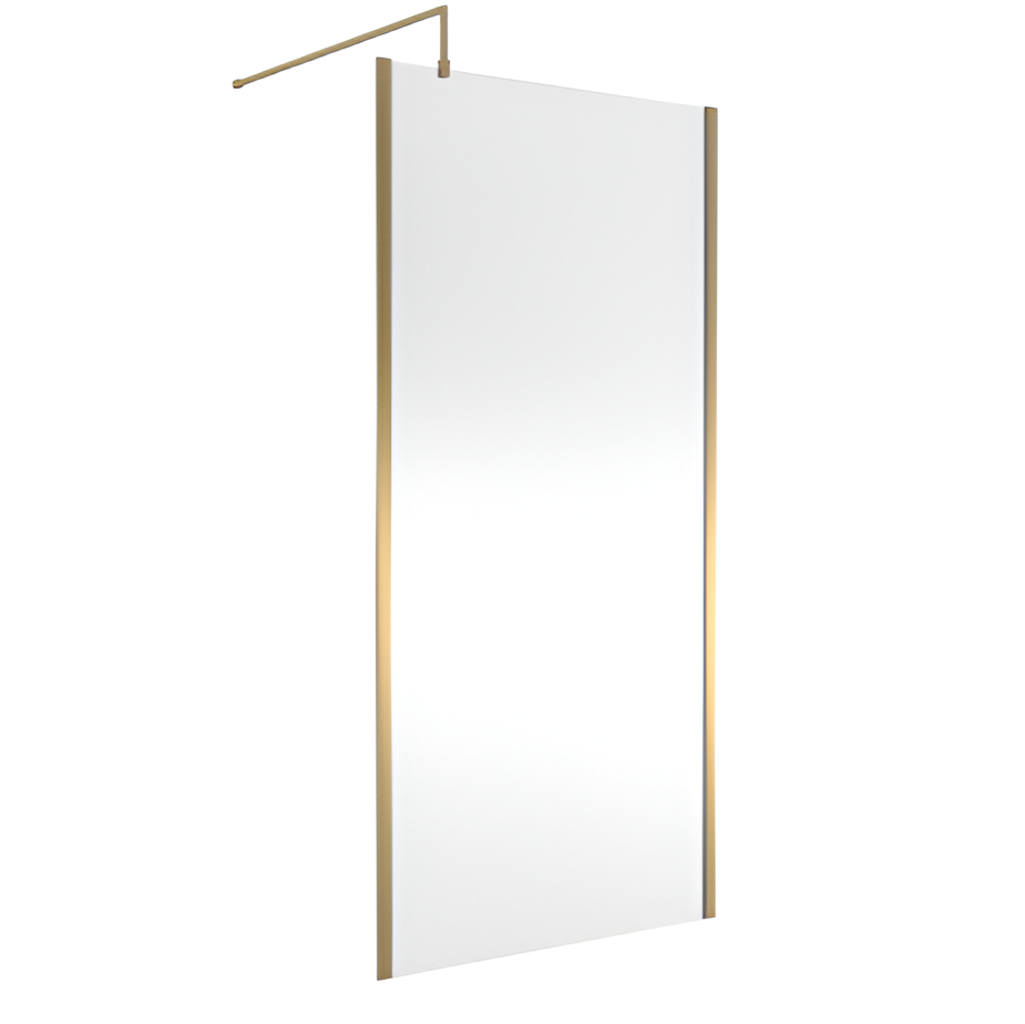Elysian 8mm Glass Wetroom Panel With Support Bar