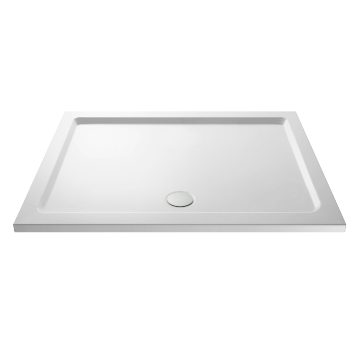 Bibe Slimline Rectangular Shower Tray - Gloss White