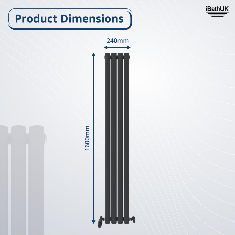 Princia Vertical Oval Double Panel Radiator