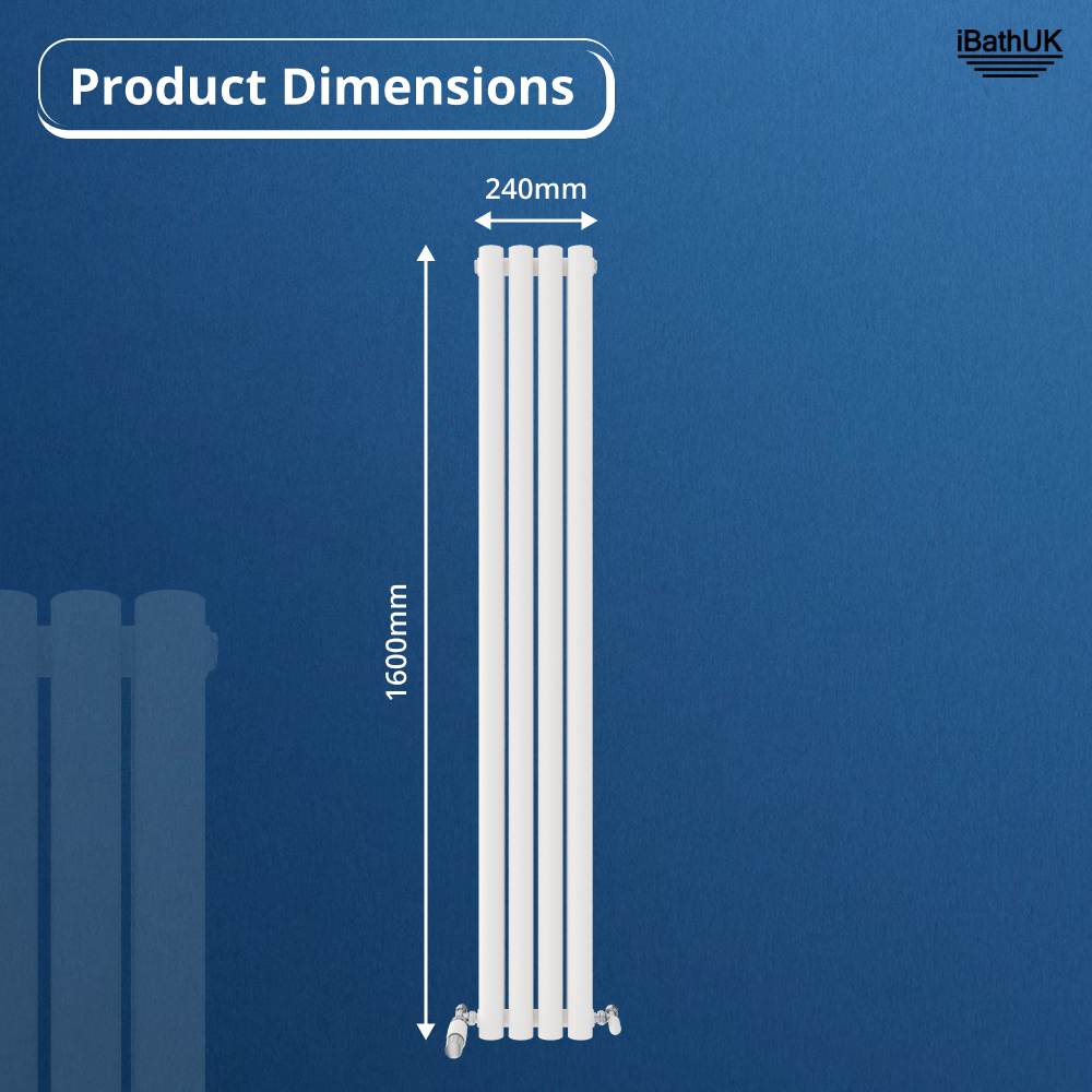 Princia Vertical Oval Double Panel Radiator