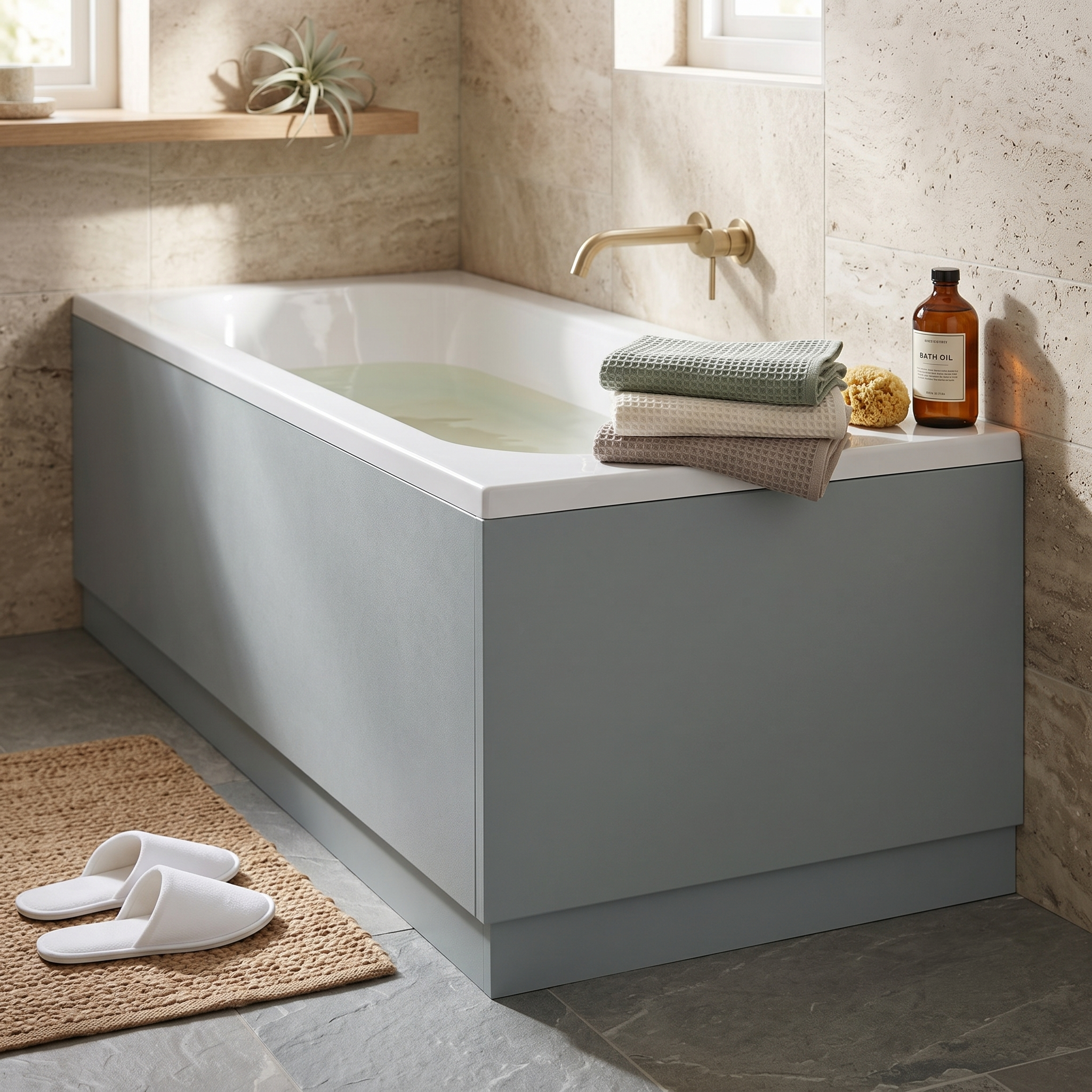Solvex End Bath Panel with Plinth