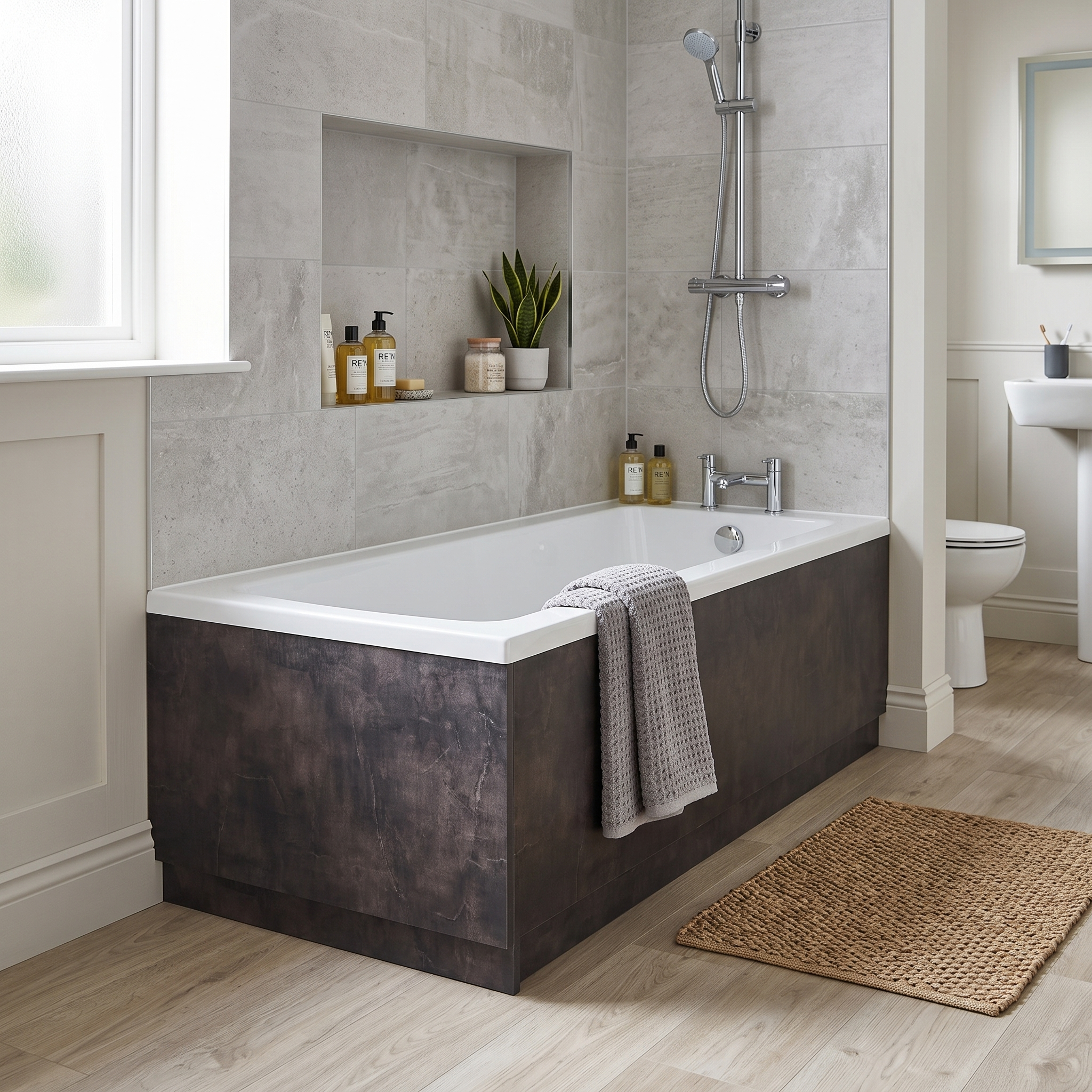 Solvex End Bath Panel with Plinth