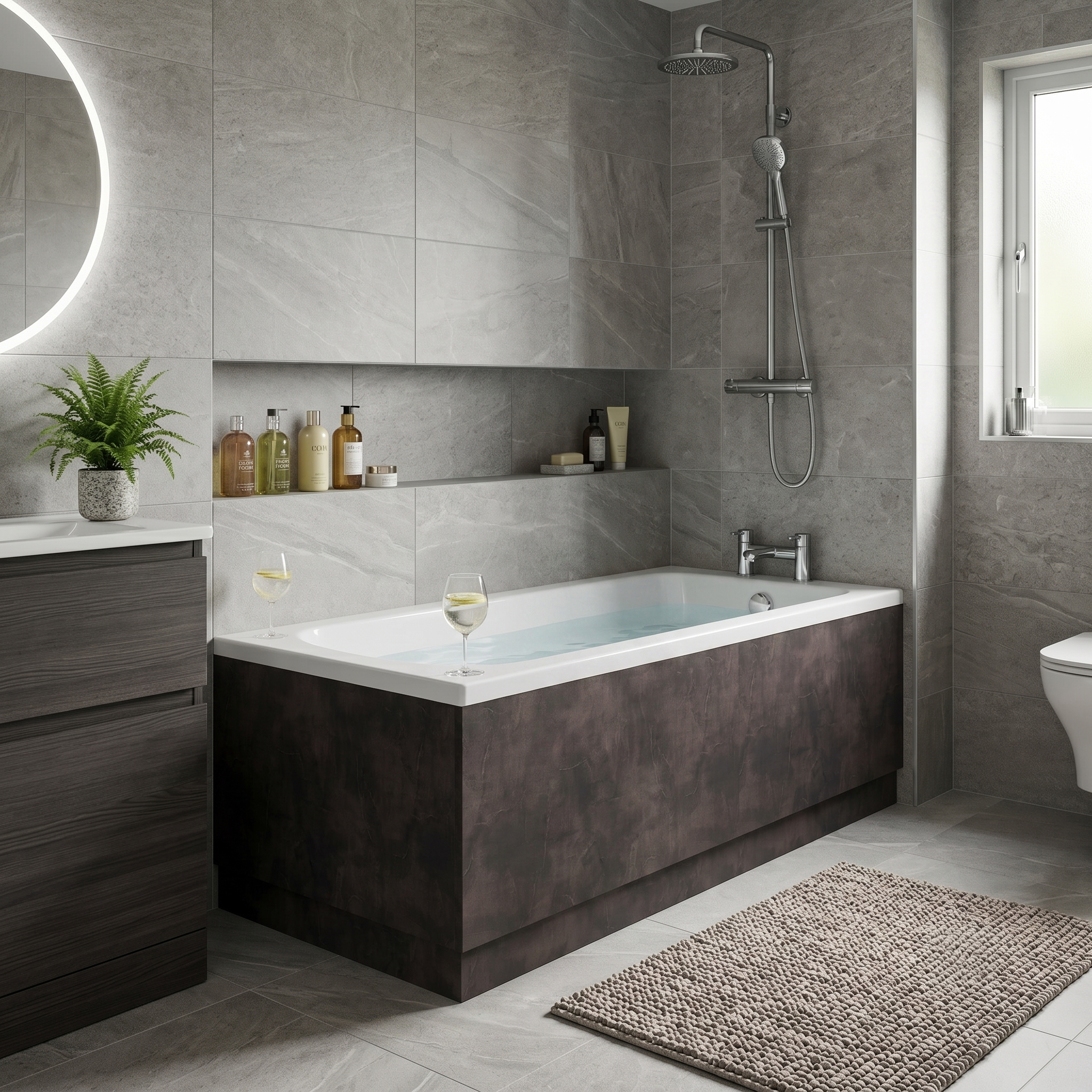 Solvex End Bath Panel with Plinth